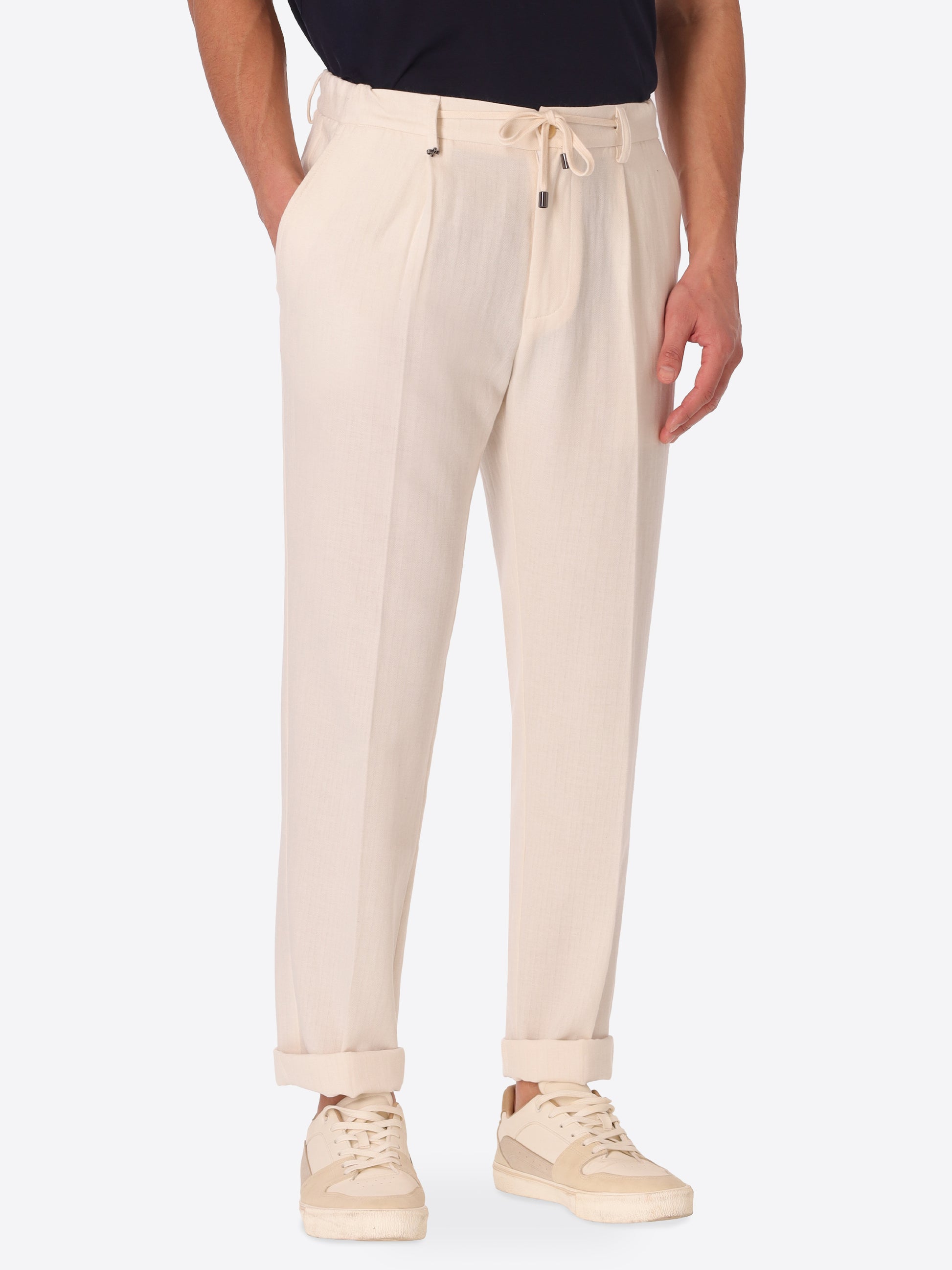 Pantalone Rio Pence Trifoglio In Tessuto Leggero Con Disegno Resca