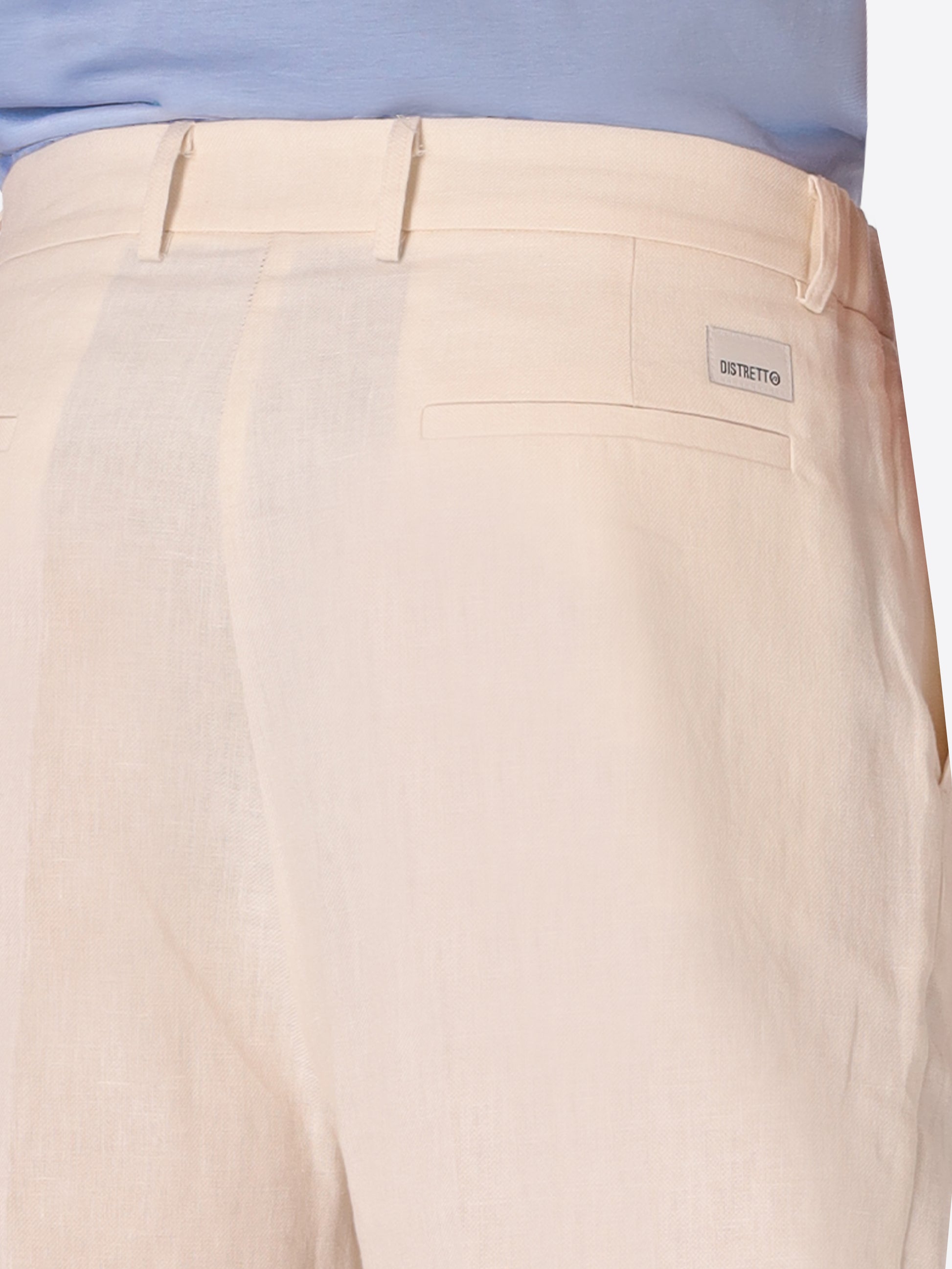 Ban Trousers Certo In Soft-Touch Linen Blend Fabric