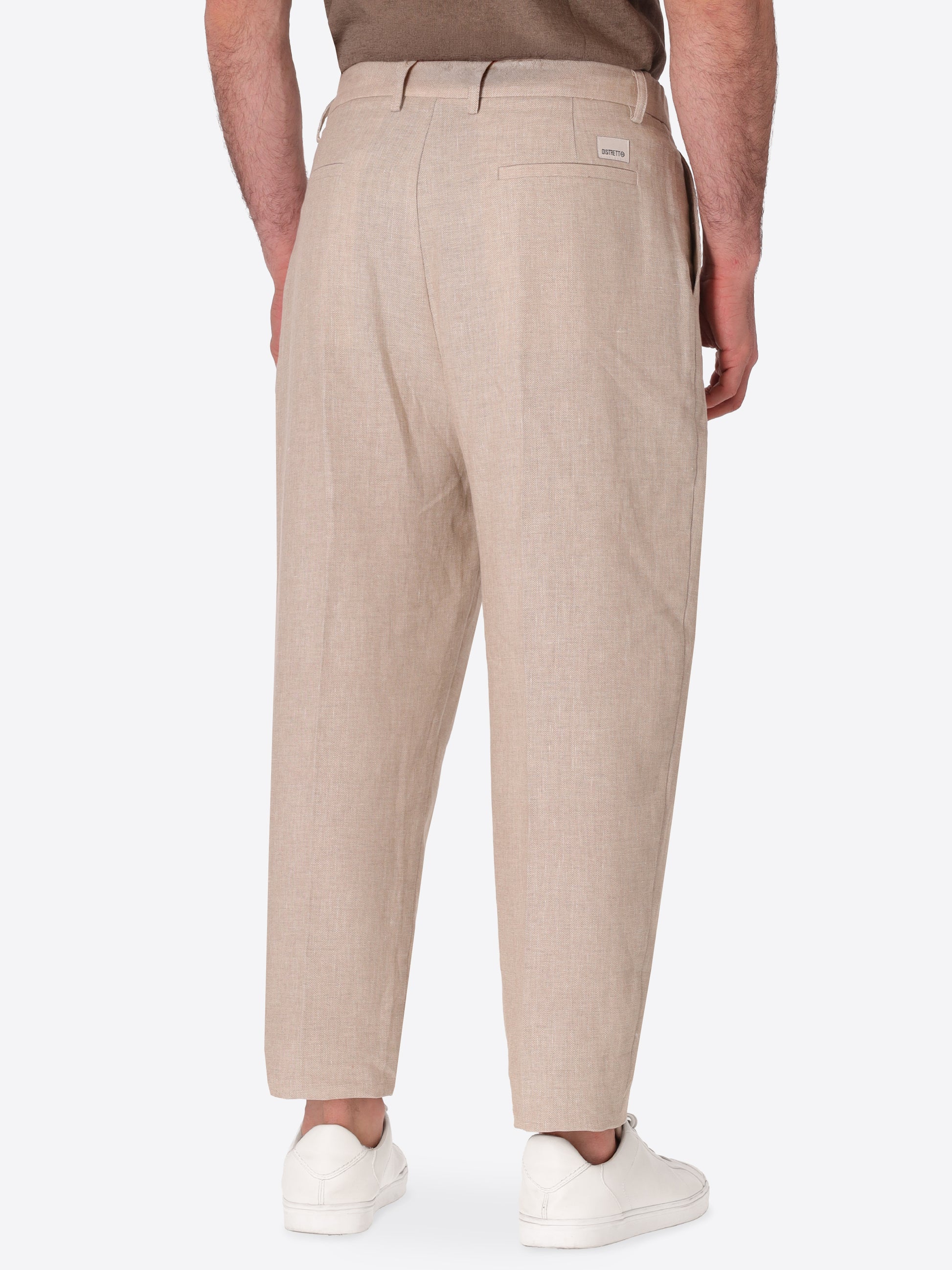 Ban Trousers Certo In Soft-Touch Linen Blend Fabric