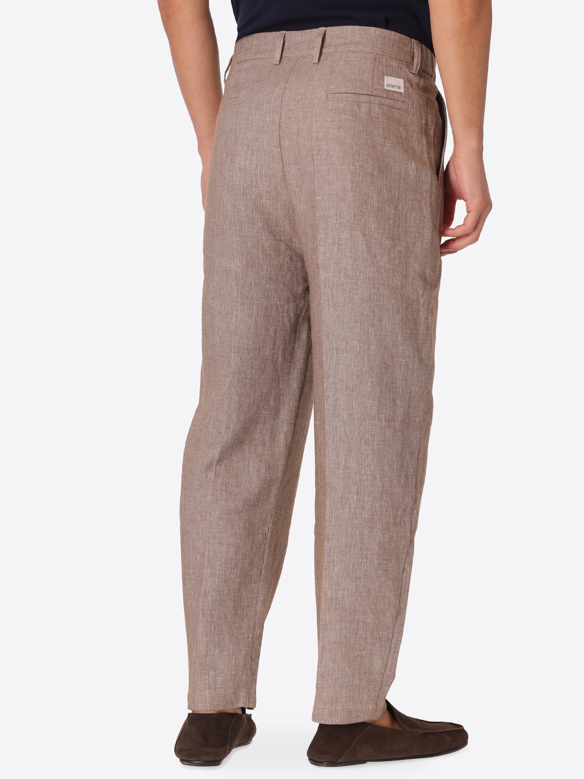 Ban Trousers Certo In Soft-Touch Linen Blend Fabric