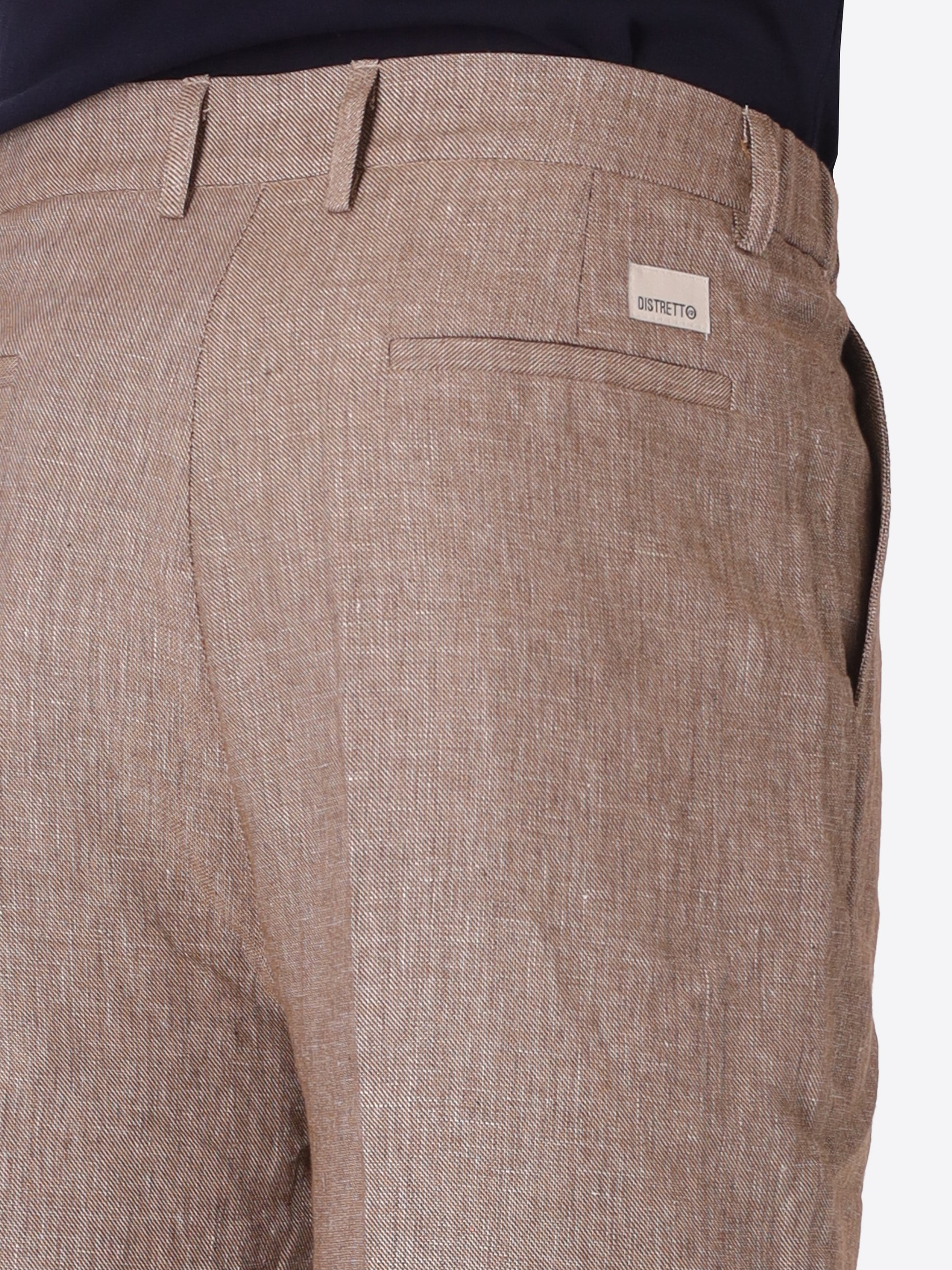 Ban Trousers Certo In Soft-Touch Linen Blend Fabric