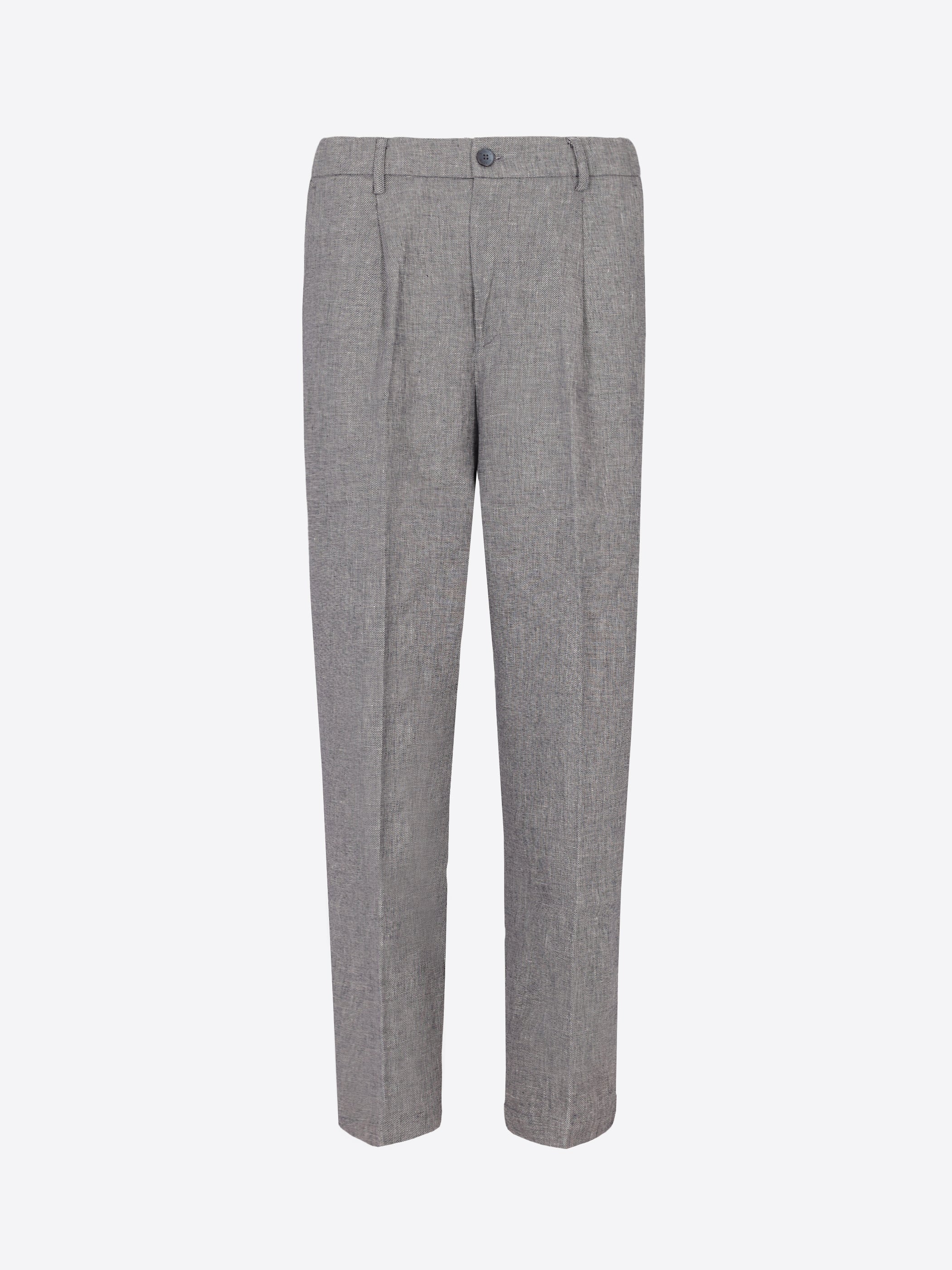 Ban Trousers Certo In Soft-Touch Linen Blend Fabric