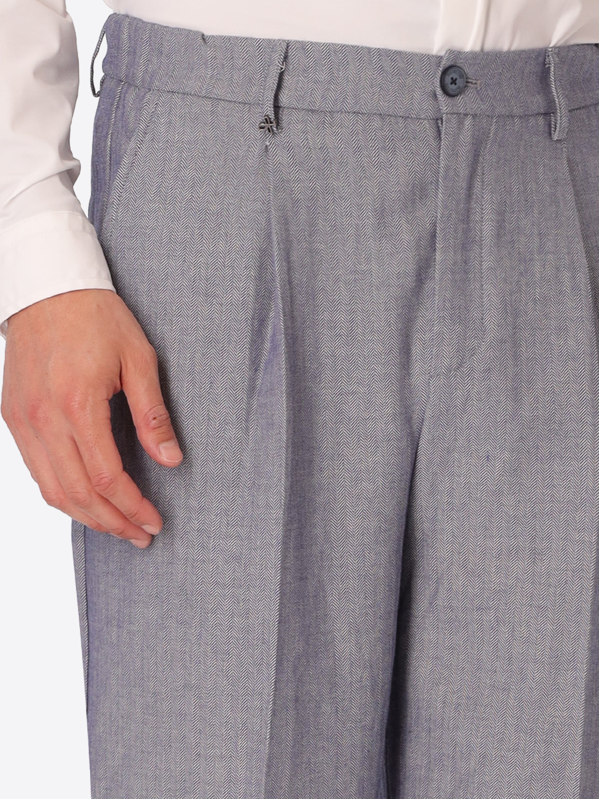Trifoglio Ban Hose Aus Leichtem Fischgrat-Gewebe
