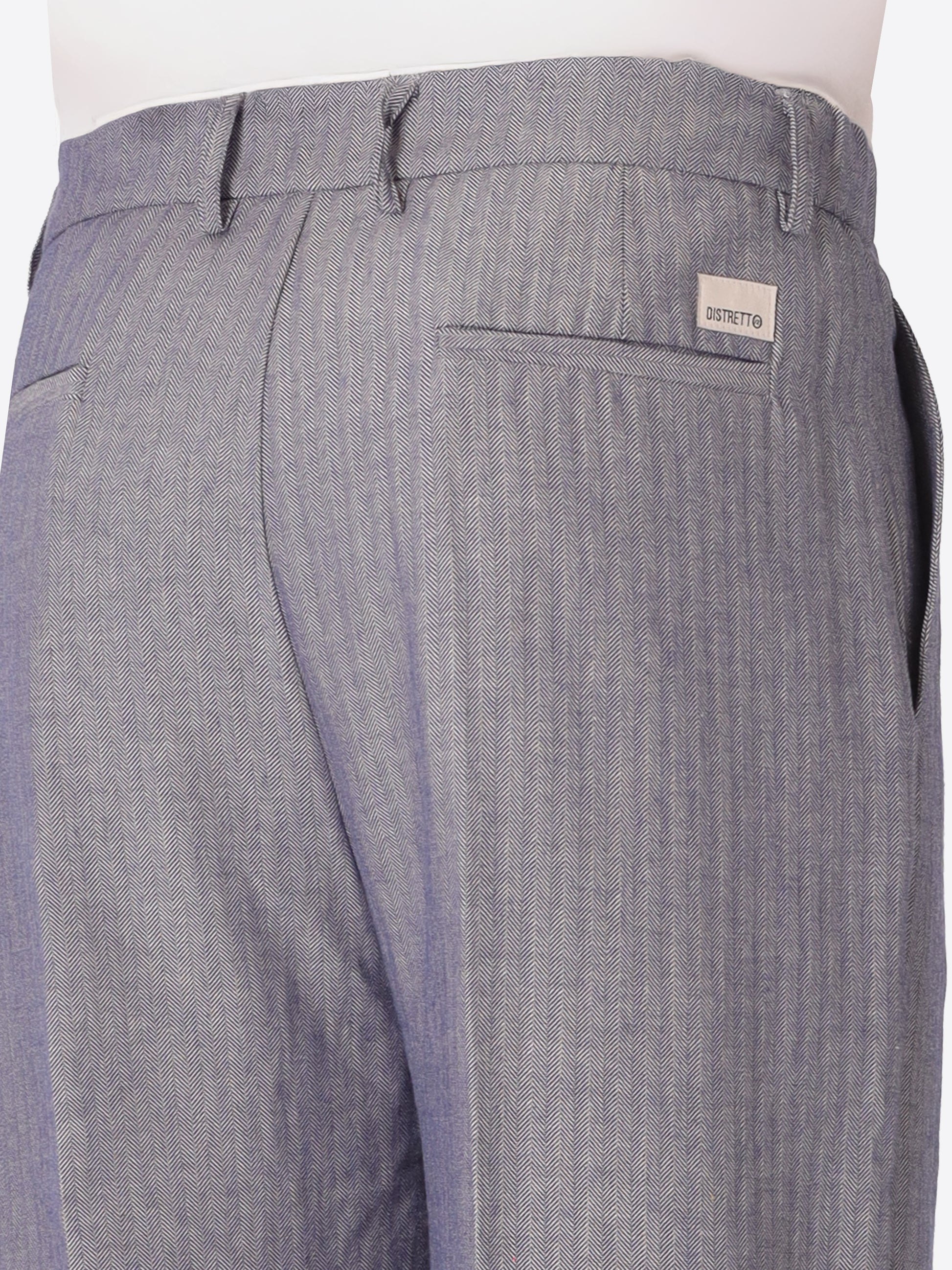 Trifoglio Ban Hose Aus Leichtem Fischgrat-Gewebe