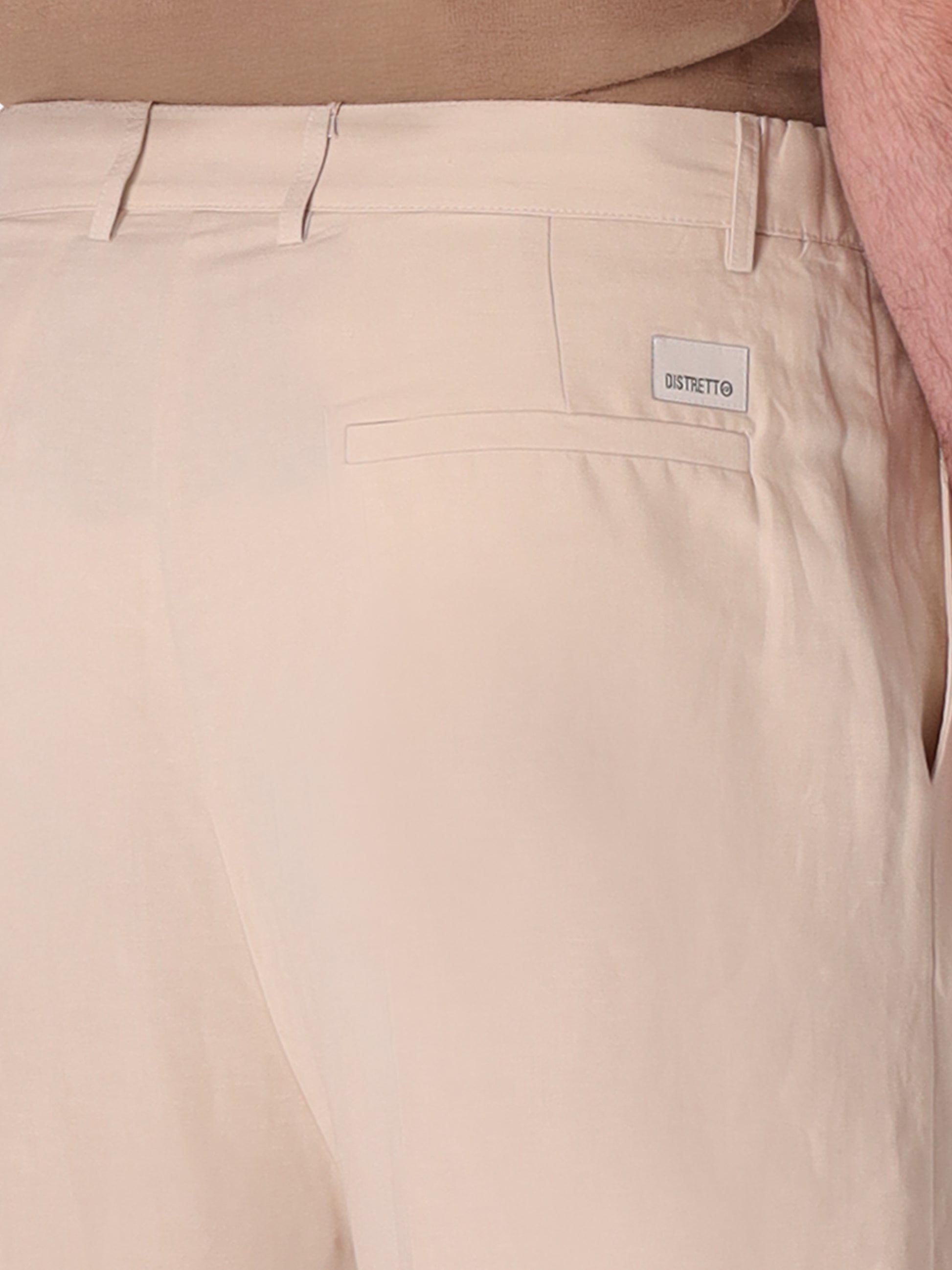 Ban Trousers Alloro In Lightweight Linen-Viscose Fabric