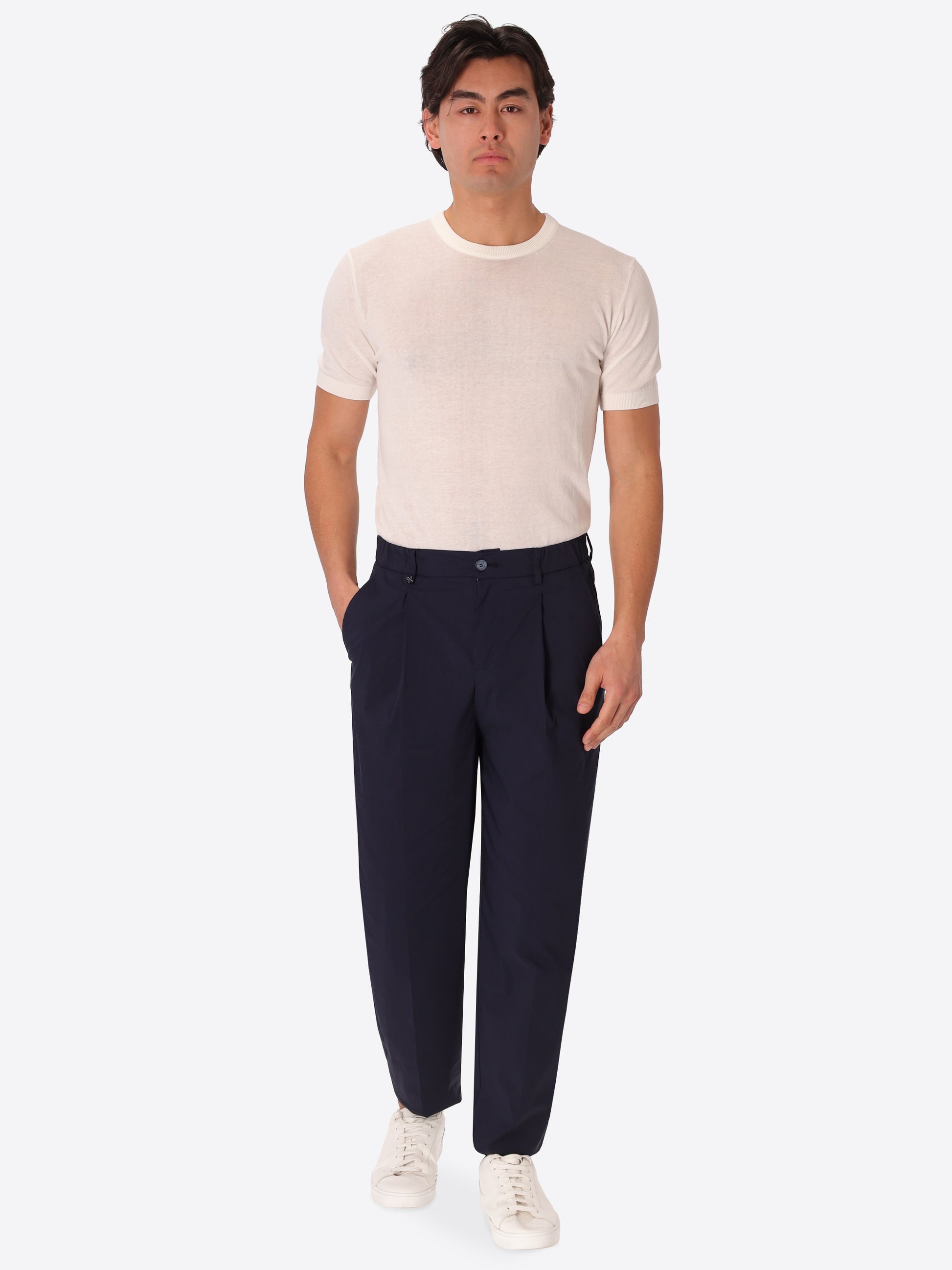 Pantalone Ban Grano In Tessuto Misto Cotone Nylon Ultraleggero