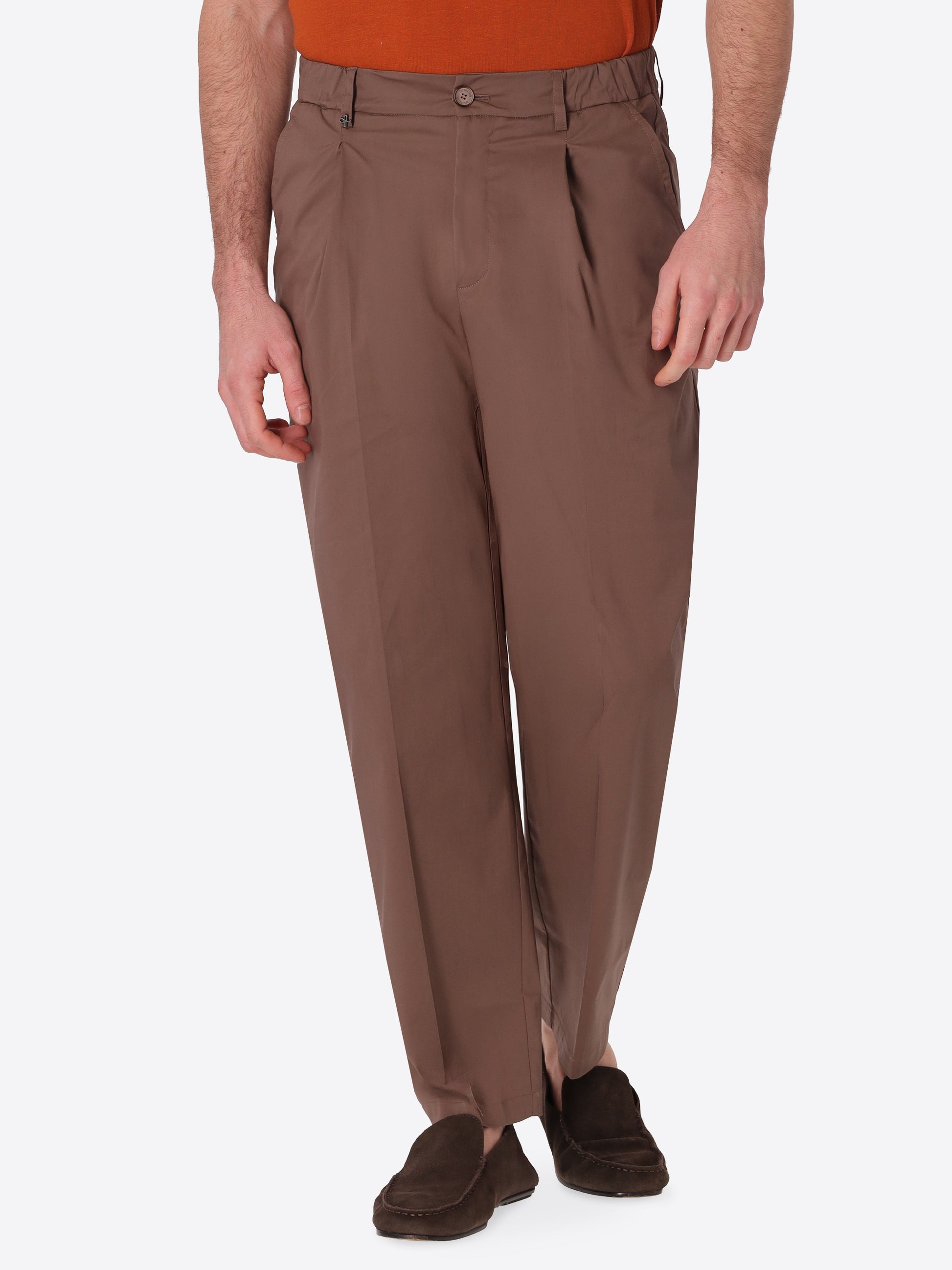 Pantalone Ban Grano In Tessuto Misto Cotone Nylon Ultraleggero