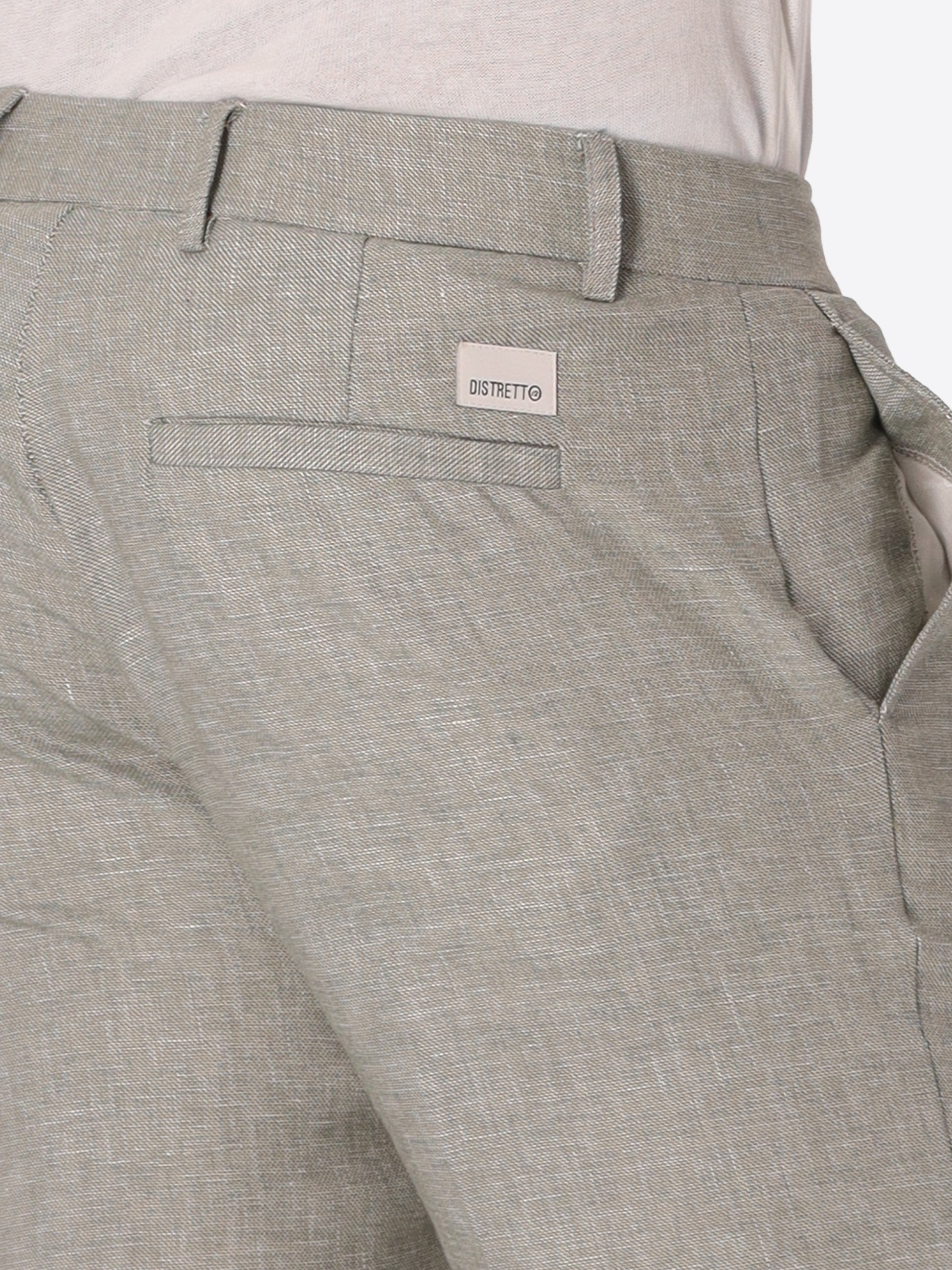 Pantalone Relax Certo In Tessuto Misto Lino Mano Morbida