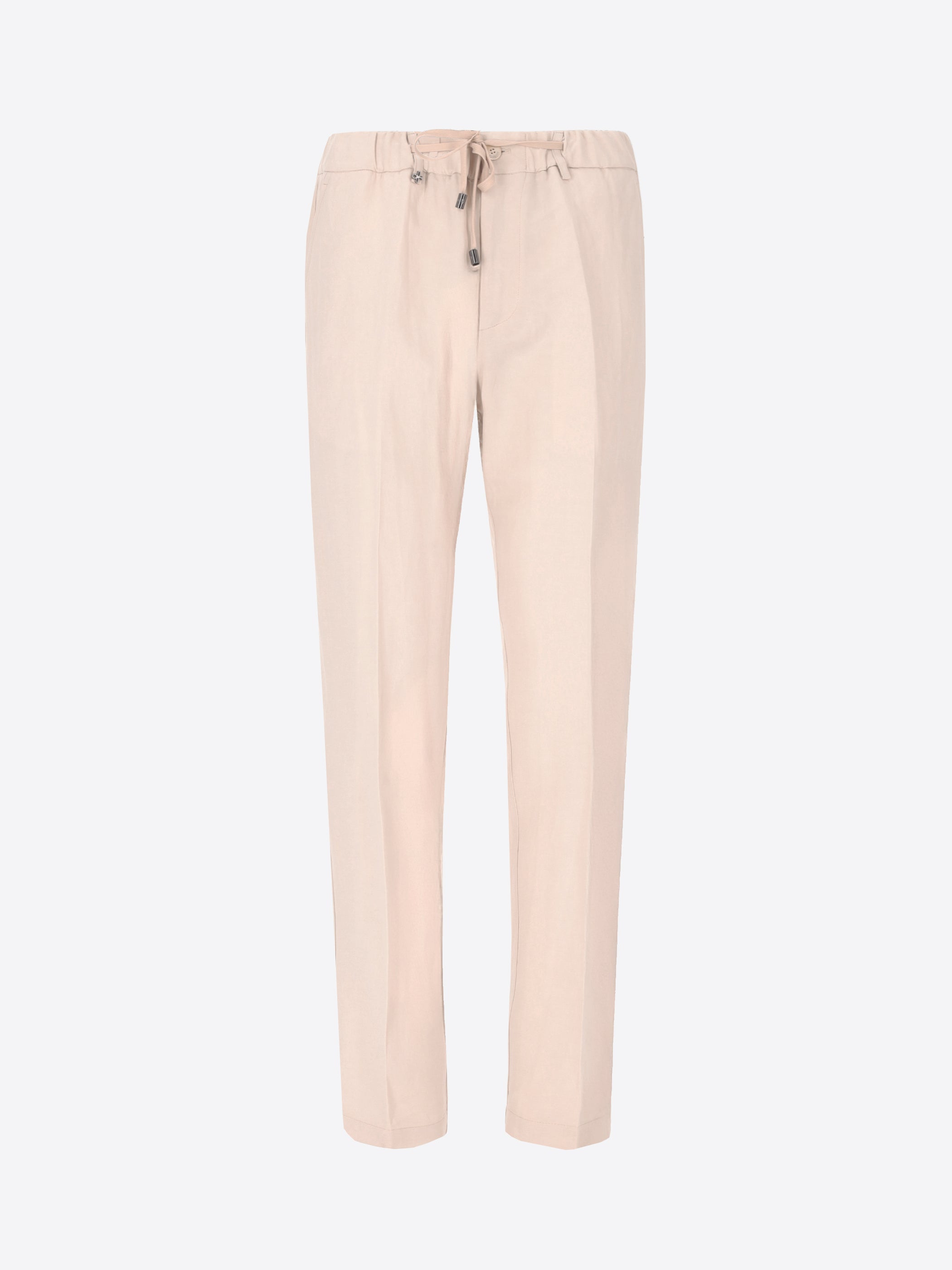 Relax Trousers Alloro In Lightweight Linen-Viscose Fabric