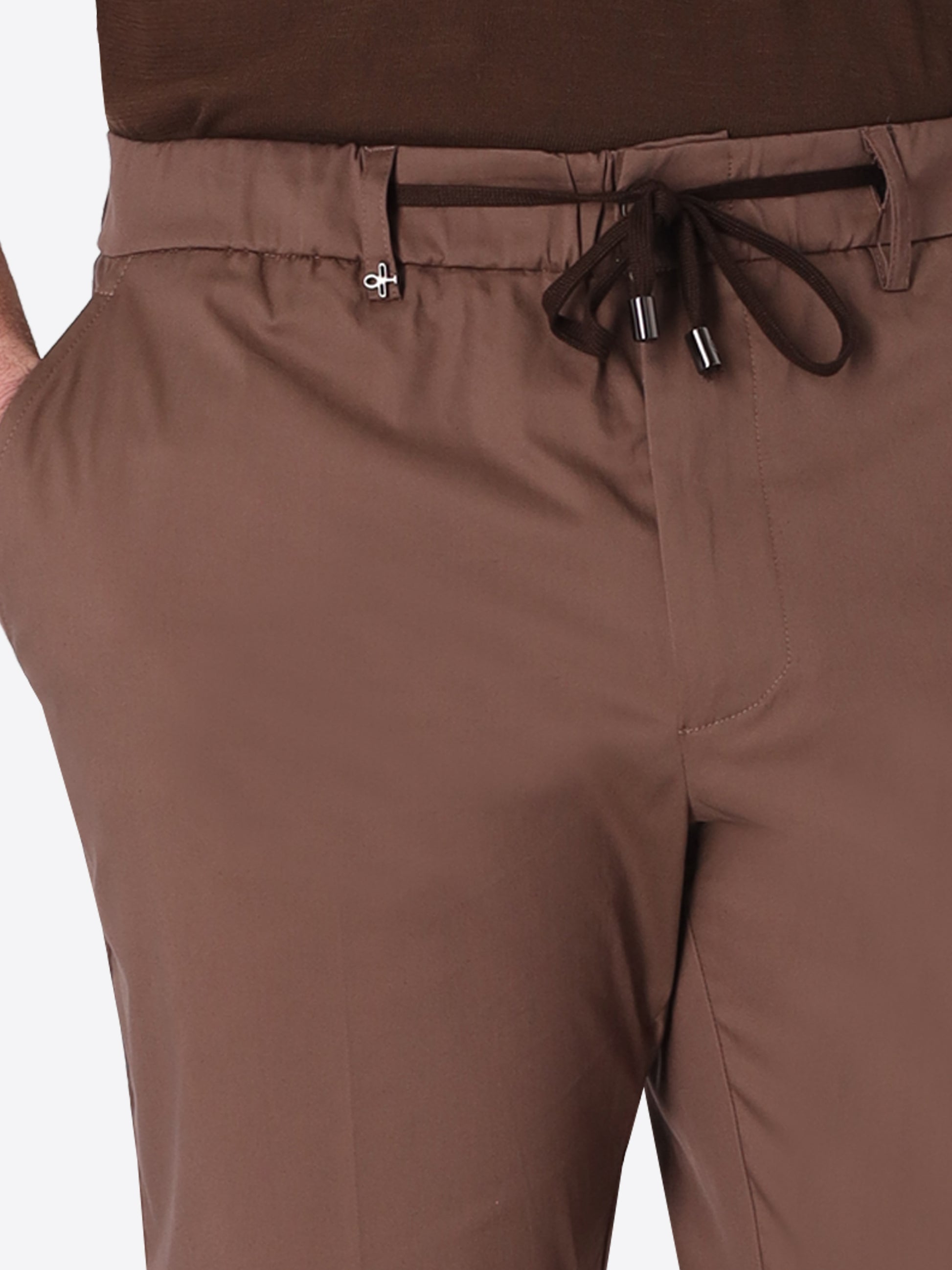 Relax Trousers Grano In Ultralight Cotton-Nylon Blend Fabric