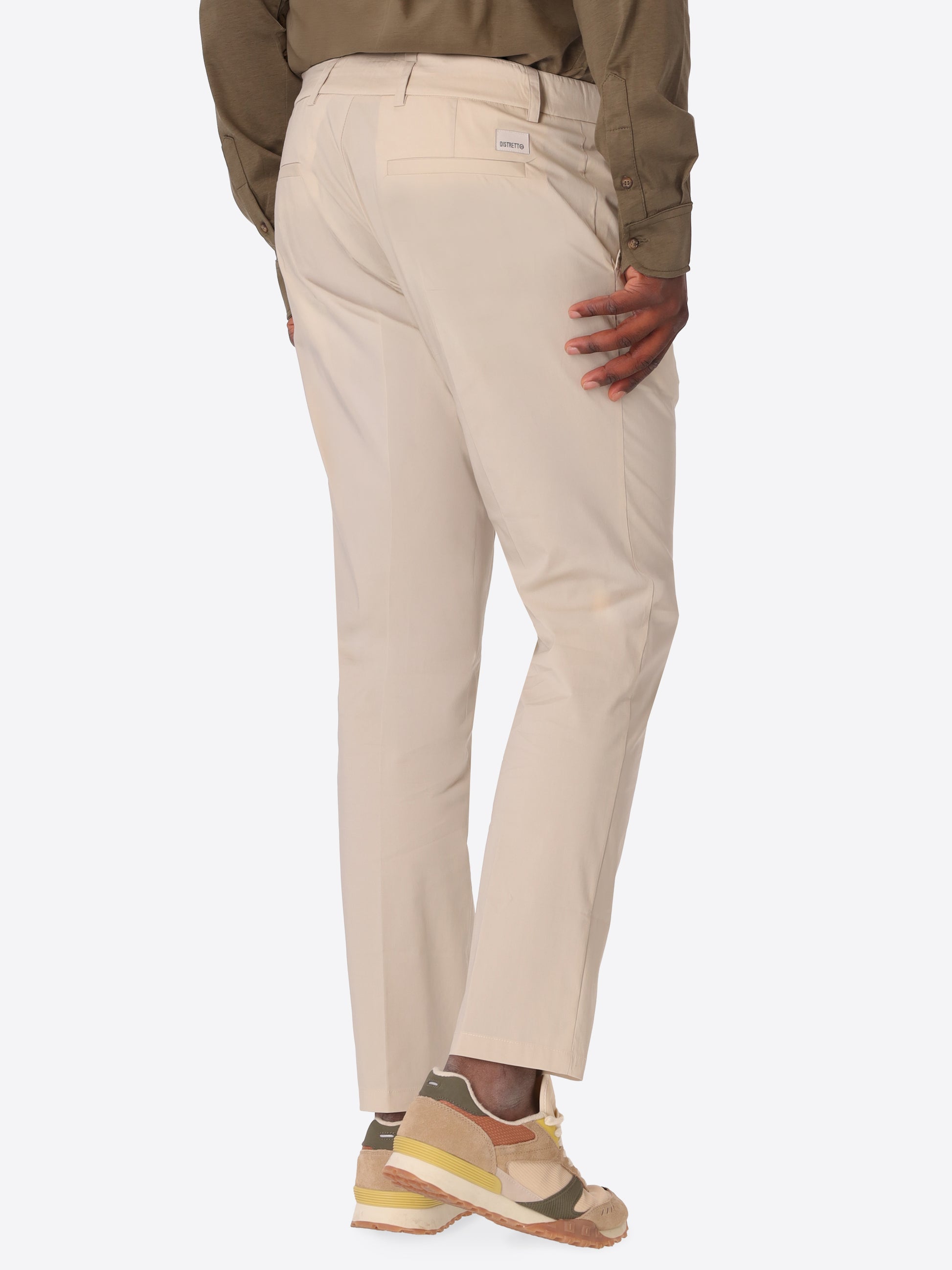 Relax Trousers Grano In Ultralight Cotton-Nylon Blend Fabric