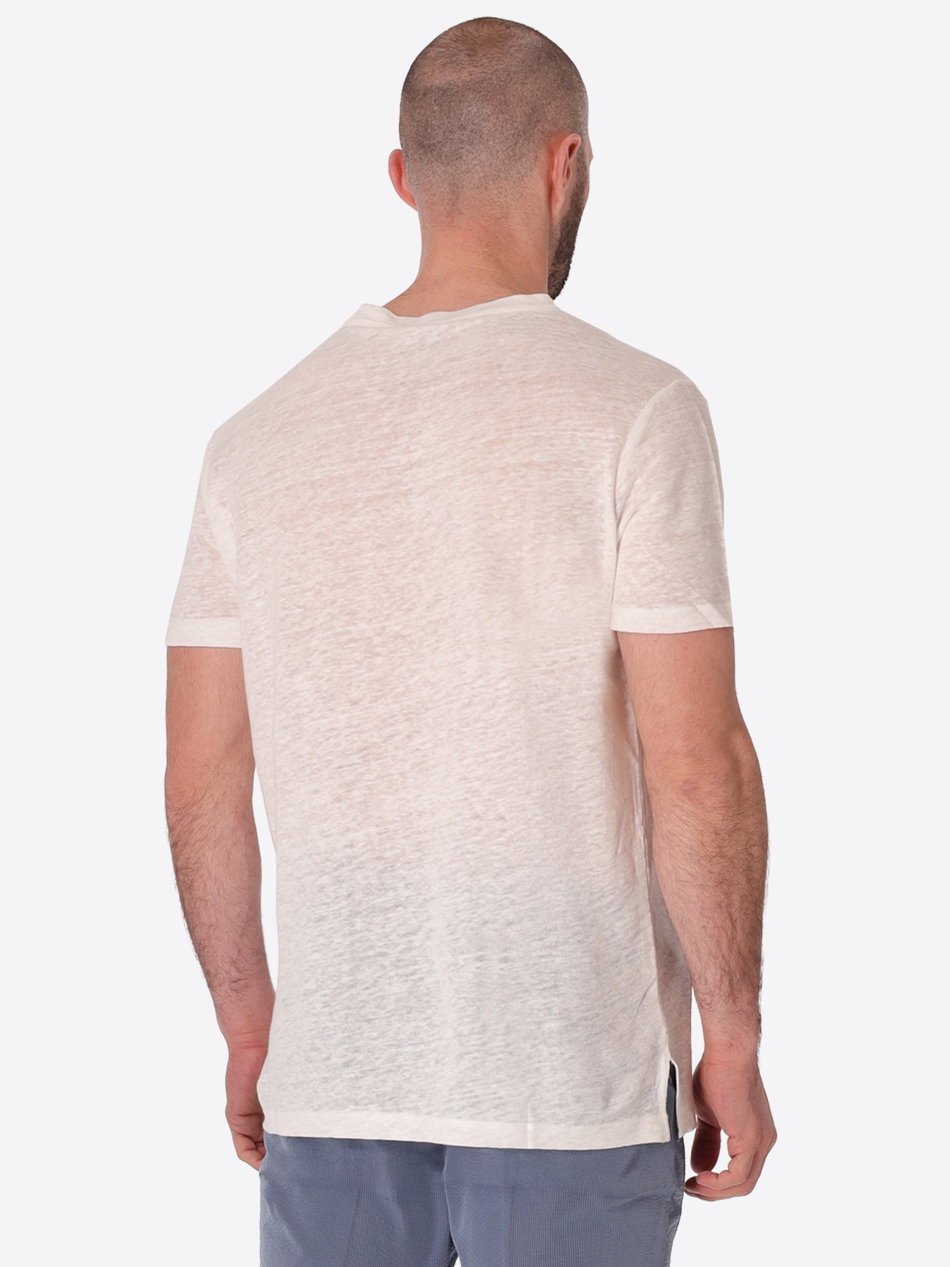 T-Shirt Royan In Tessuto Lino Mano Fresca