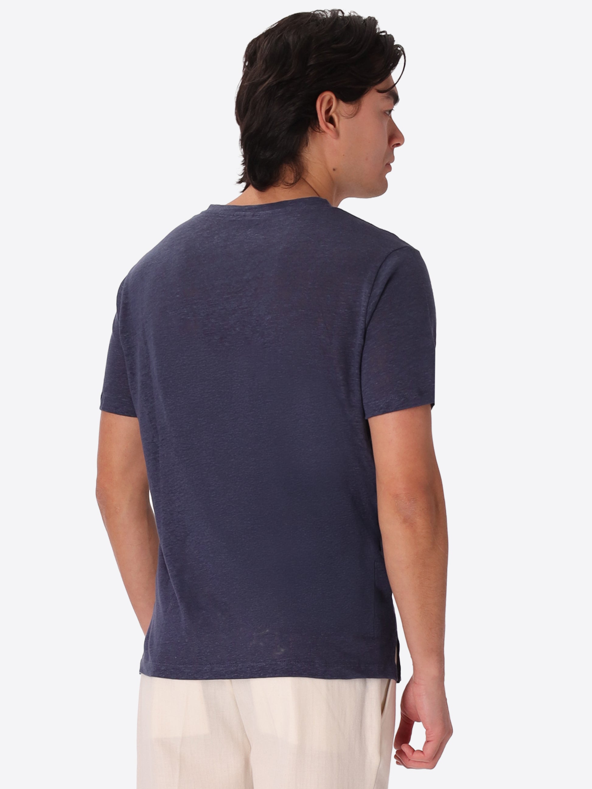T-Shirt Royan In Tessuto Lino Mano Fresca