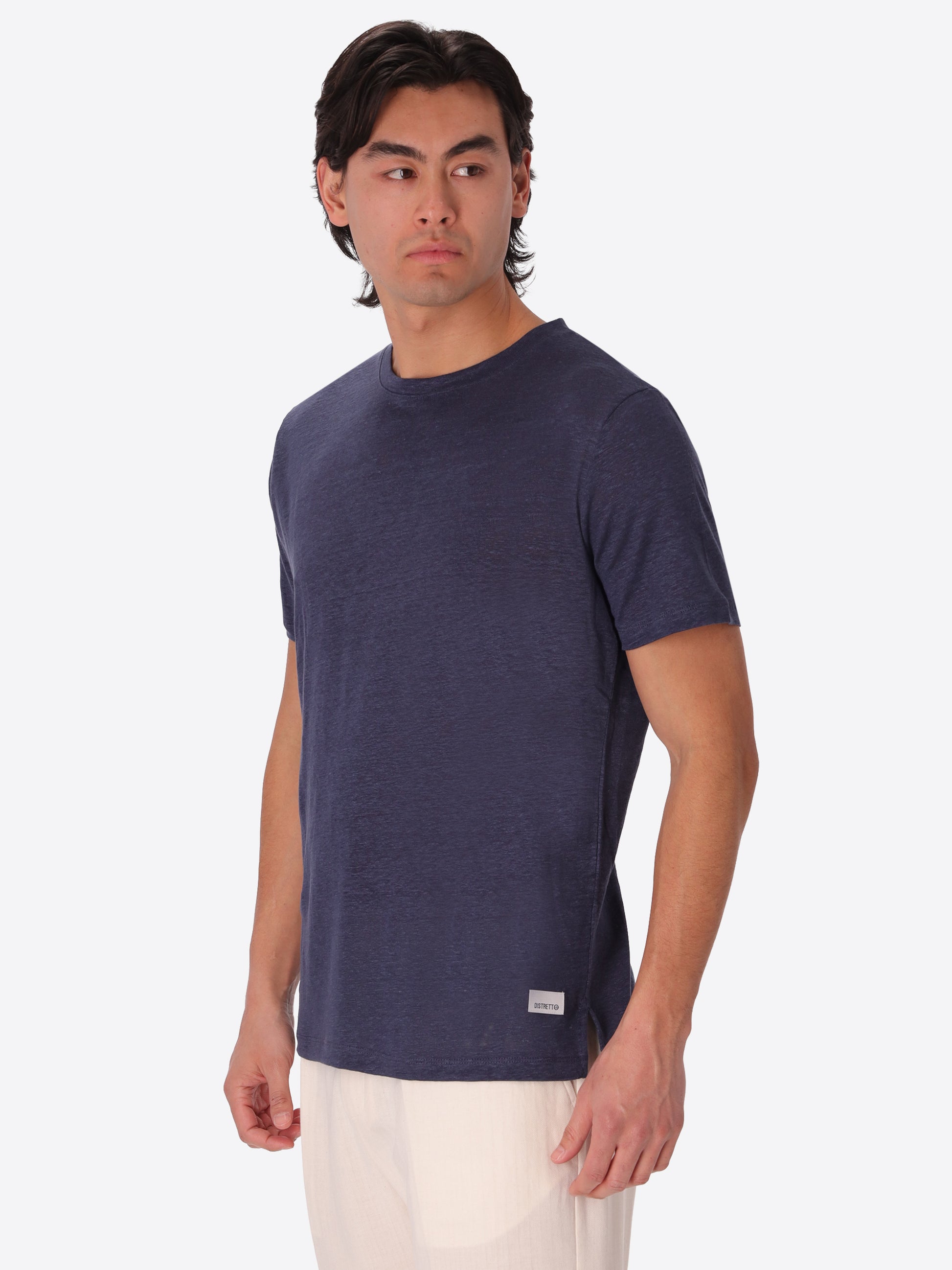T-Shirt Royan In Tessuto Lino Mano Fresca
