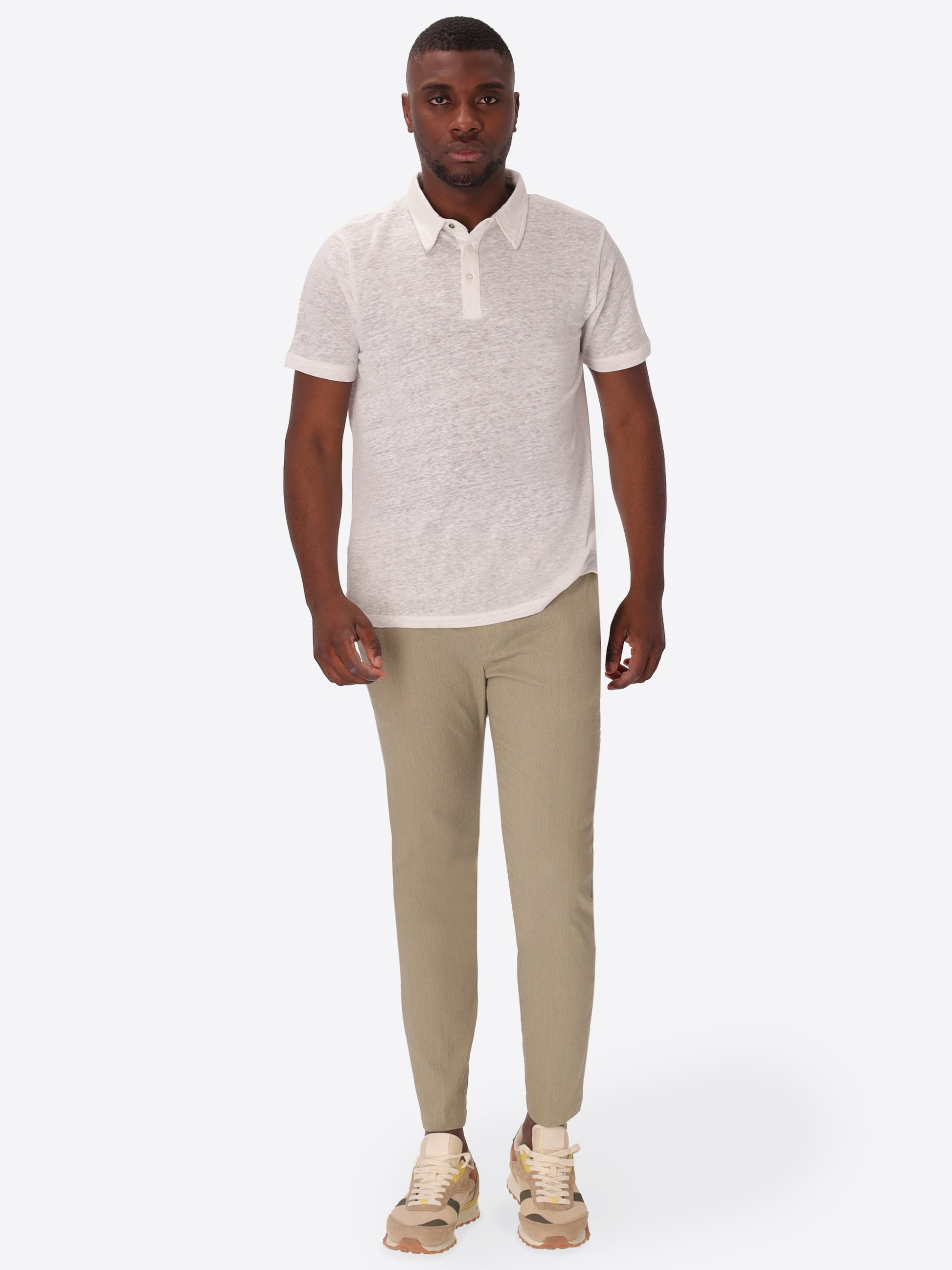 Polo Royan In Fresh-Hand Linen Fabric