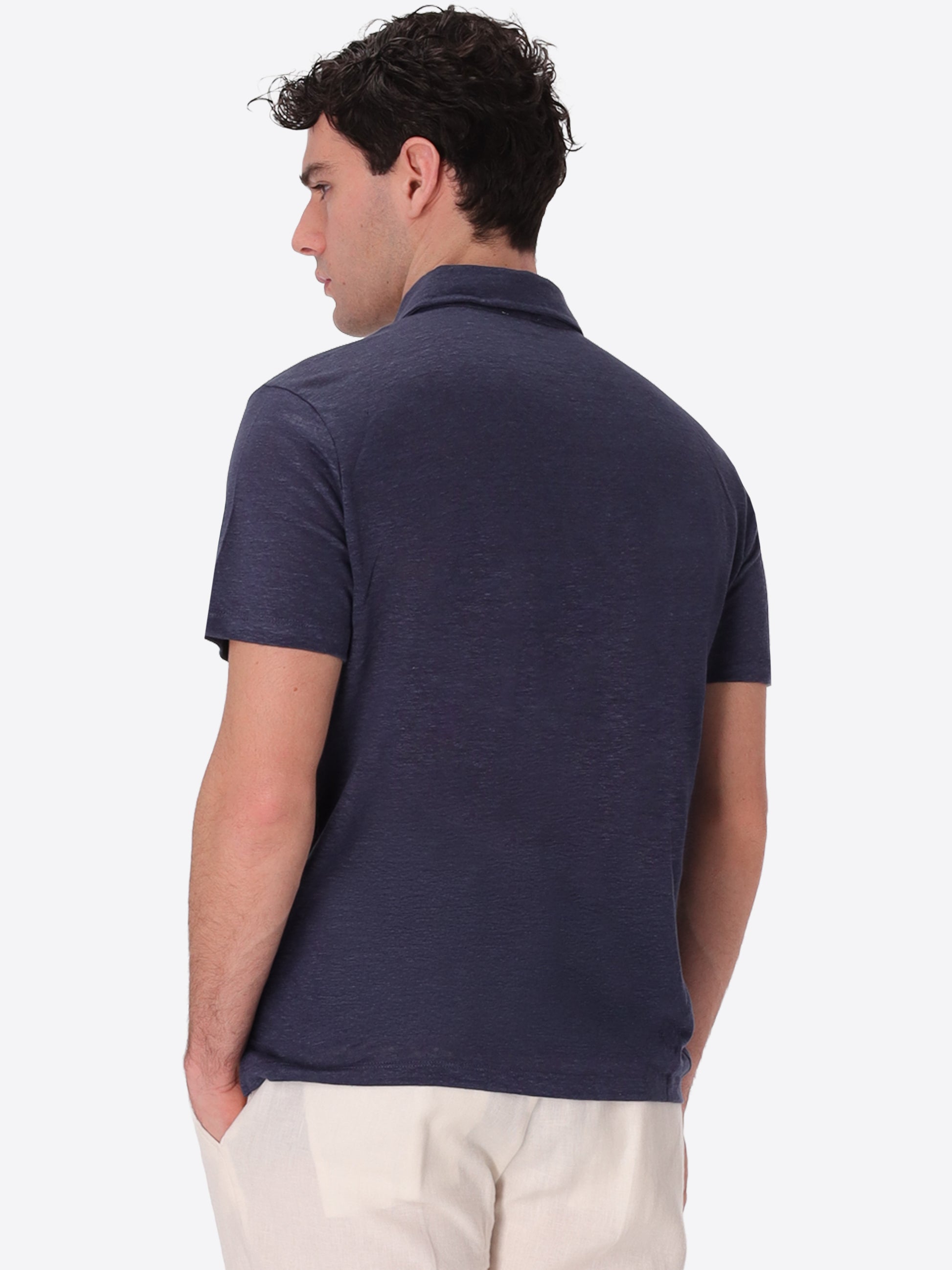 Polo Royan In Fresh-Hand Linen Fabric