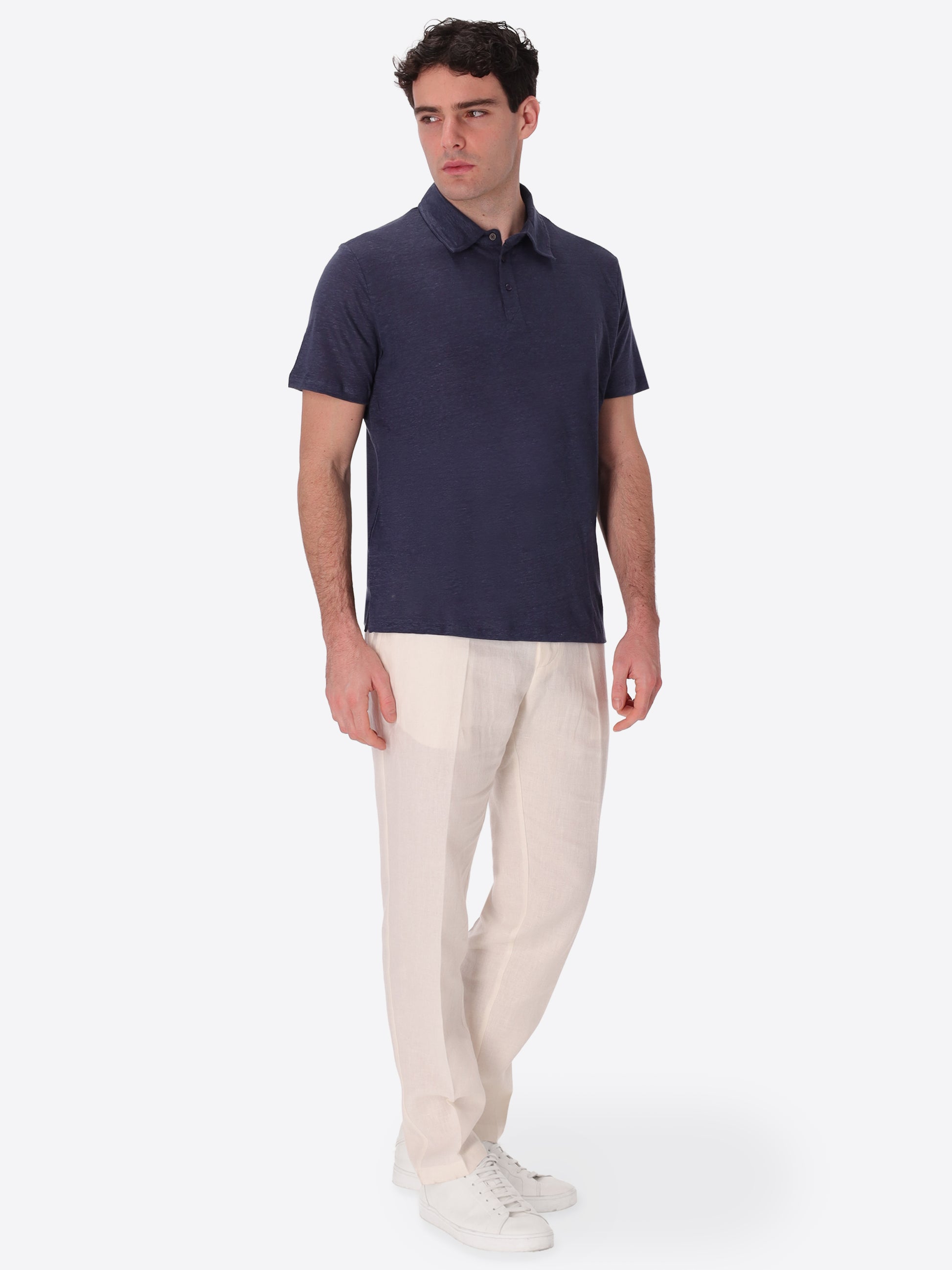 Polo Royan In Fresh-Hand Linen Fabric