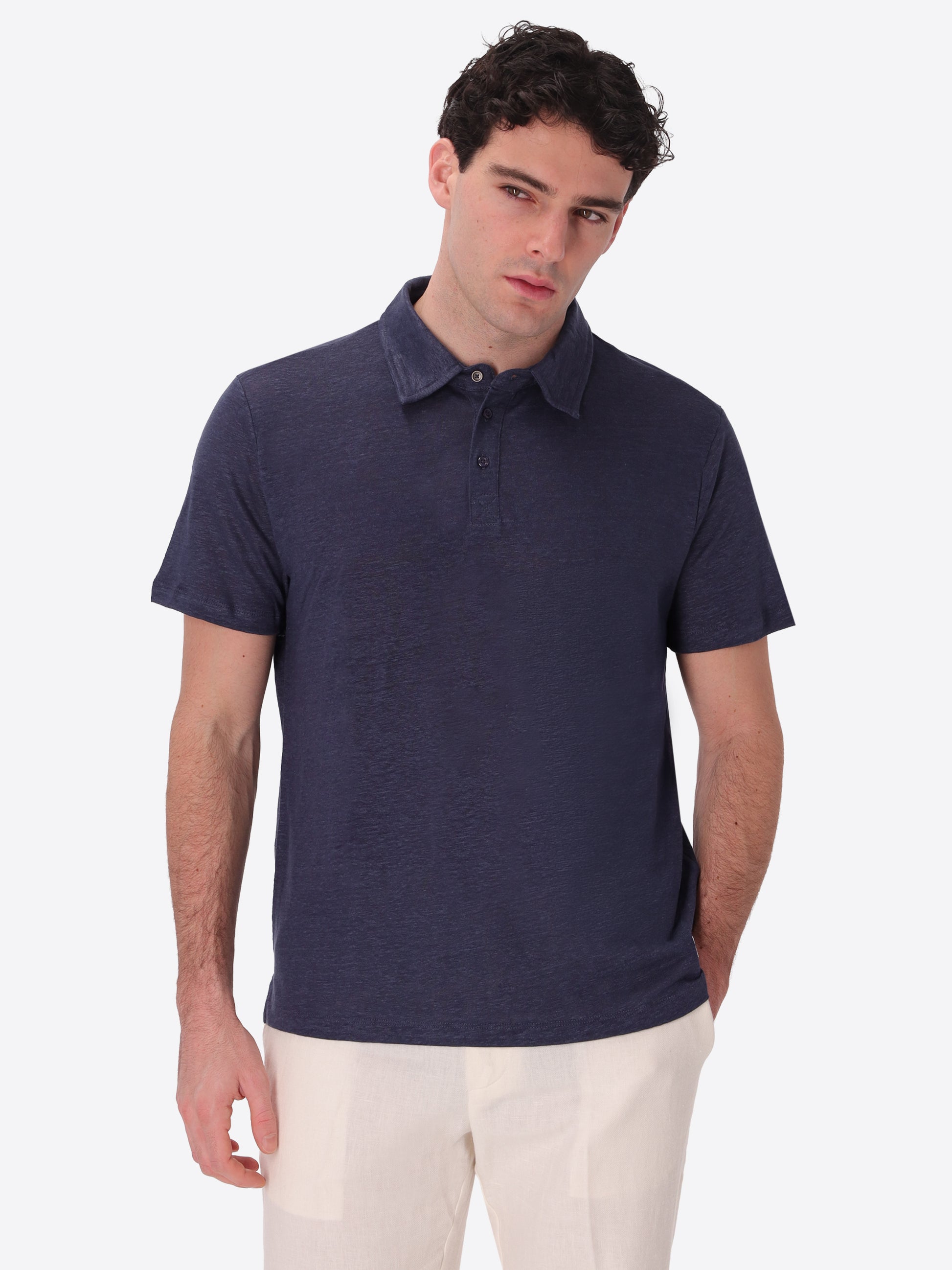 Polo Royan In Fresh-Hand Linen Fabric