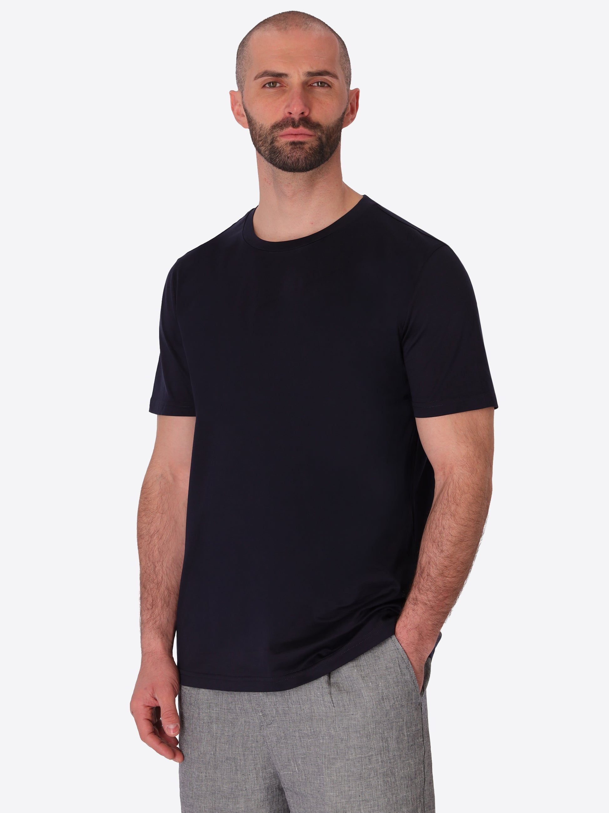 Menta T-Shirt Aus Baumwolle-Modal Mit Frischem Griff