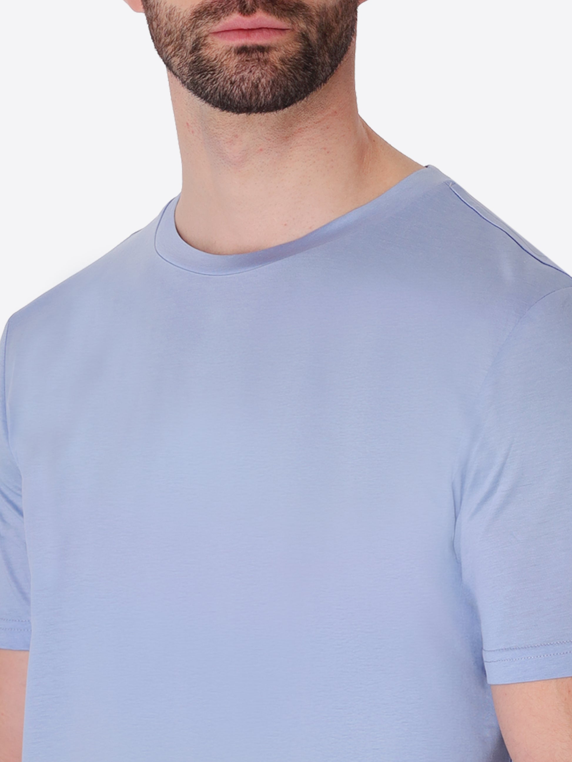 Menta T-Shirt Aus Baumwolle-Modal Mit Frischem Griff
