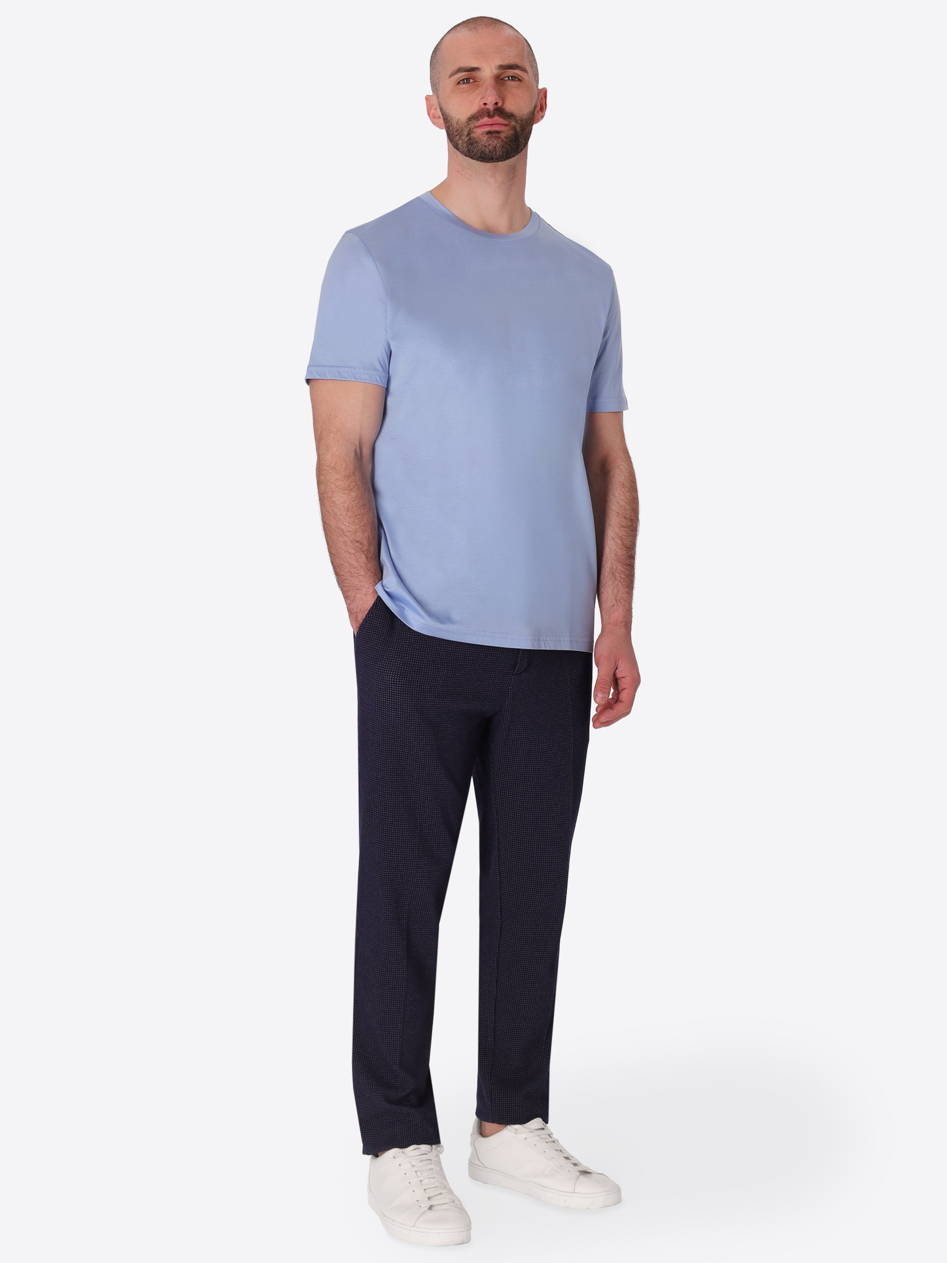 Menta T-Shirt Aus Baumwolle-Modal Mit Frischem Griff