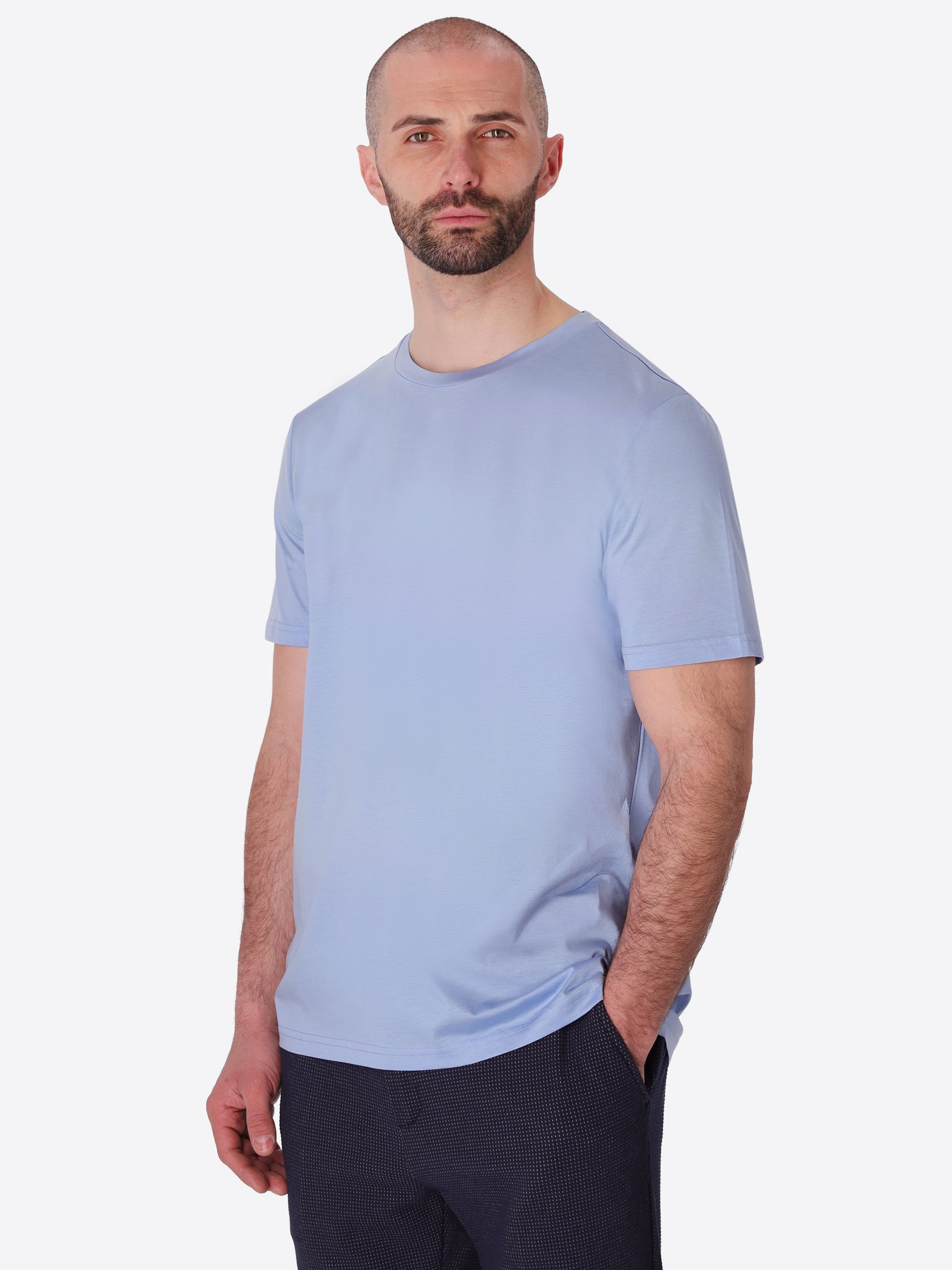Menta T-Shirt Aus Baumwolle-Modal Mit Frischem Griff
