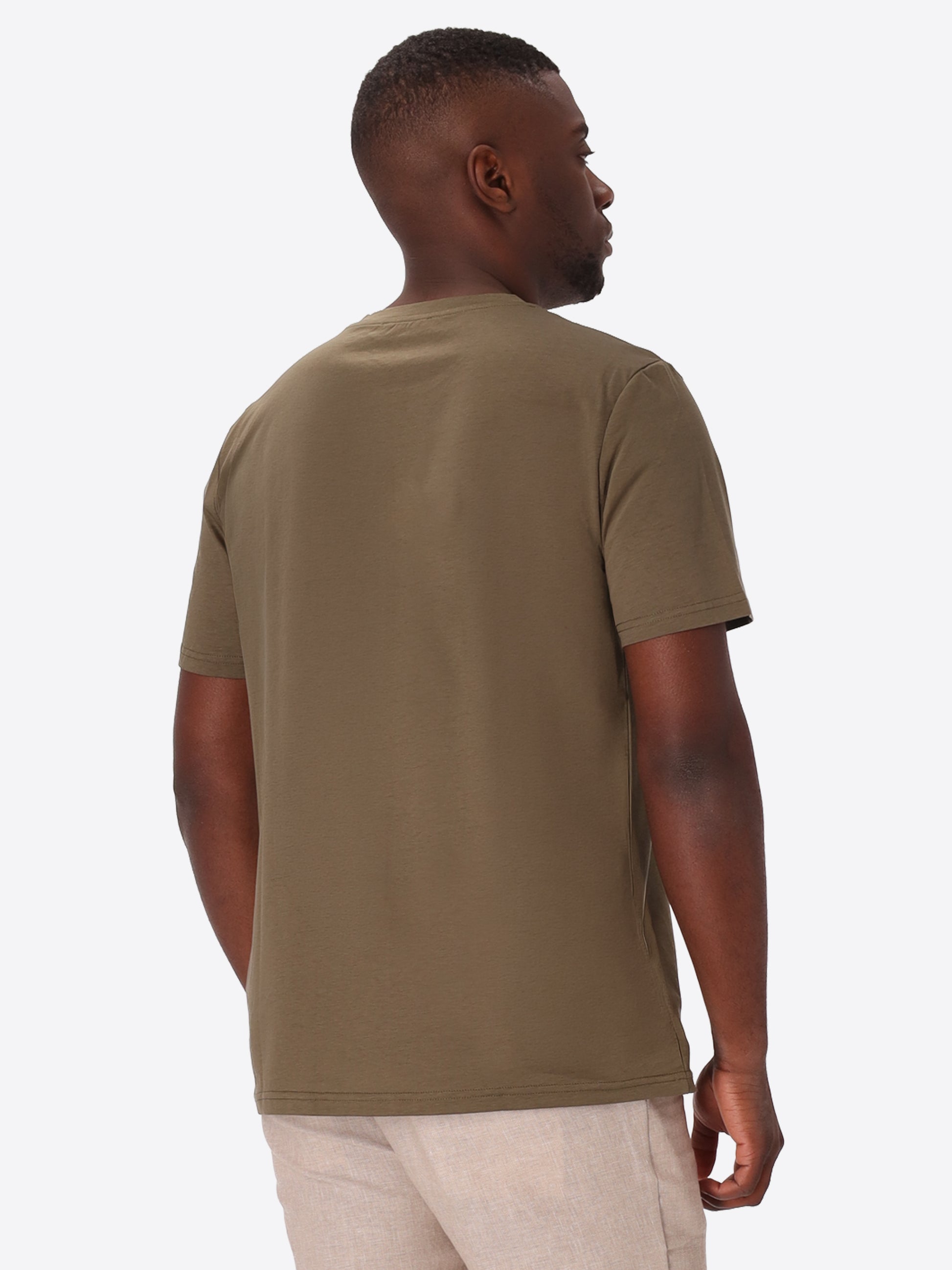 T-Shirt Menta In Fresh-Hand Cotton-Modal Fabric