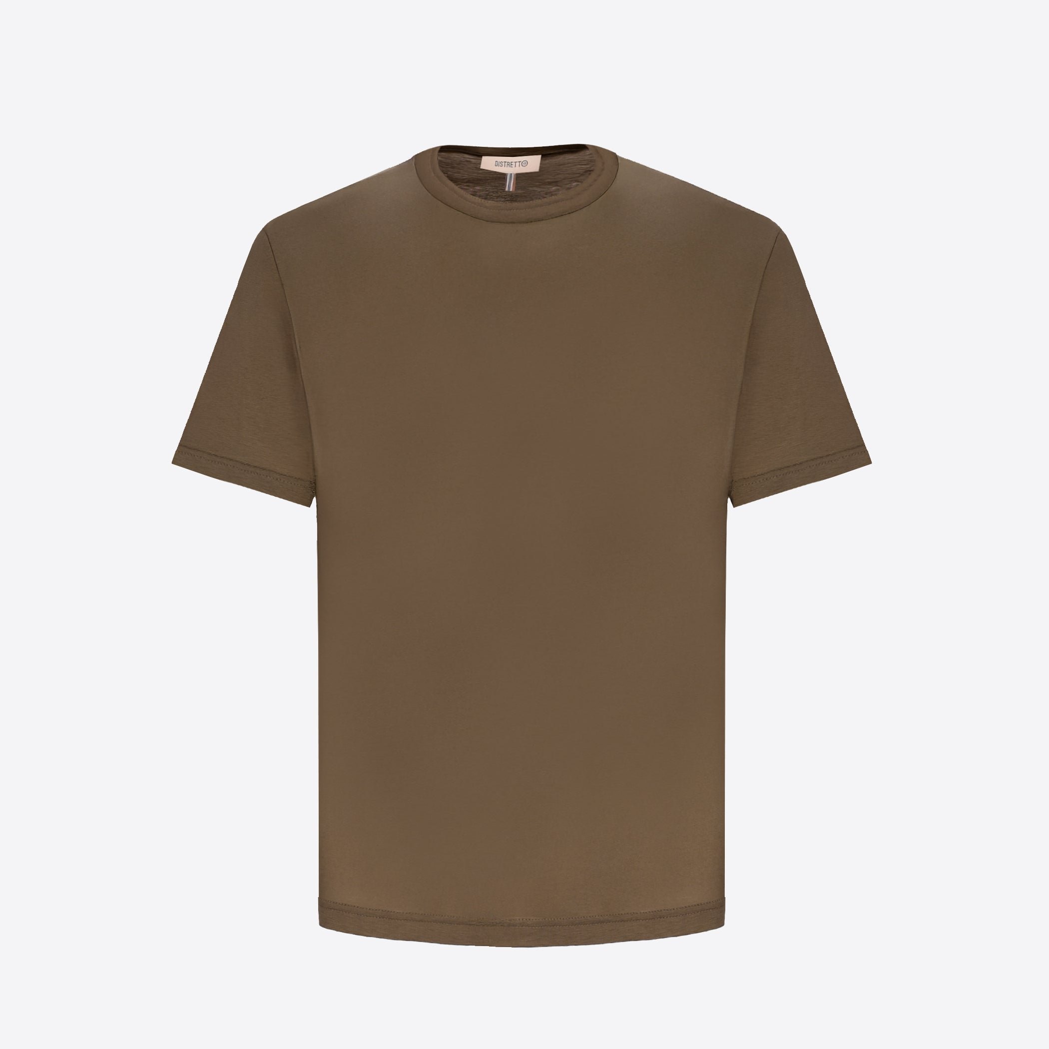 T-Shirt Menta In Fresh-Hand Cotton-Modal Fabric