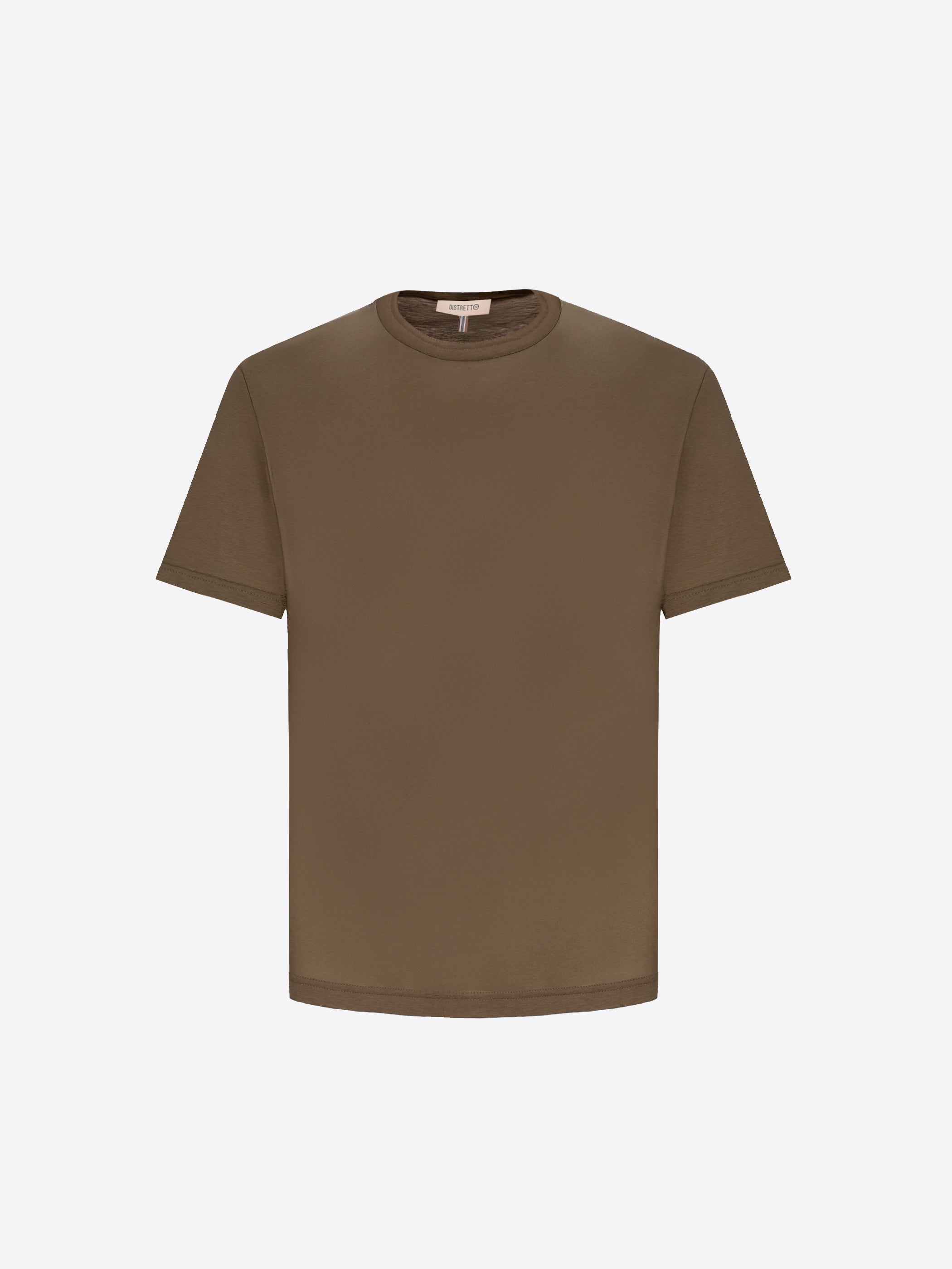 T-Shirt Menta In Fresh-Hand Cotton-Modal Fabric