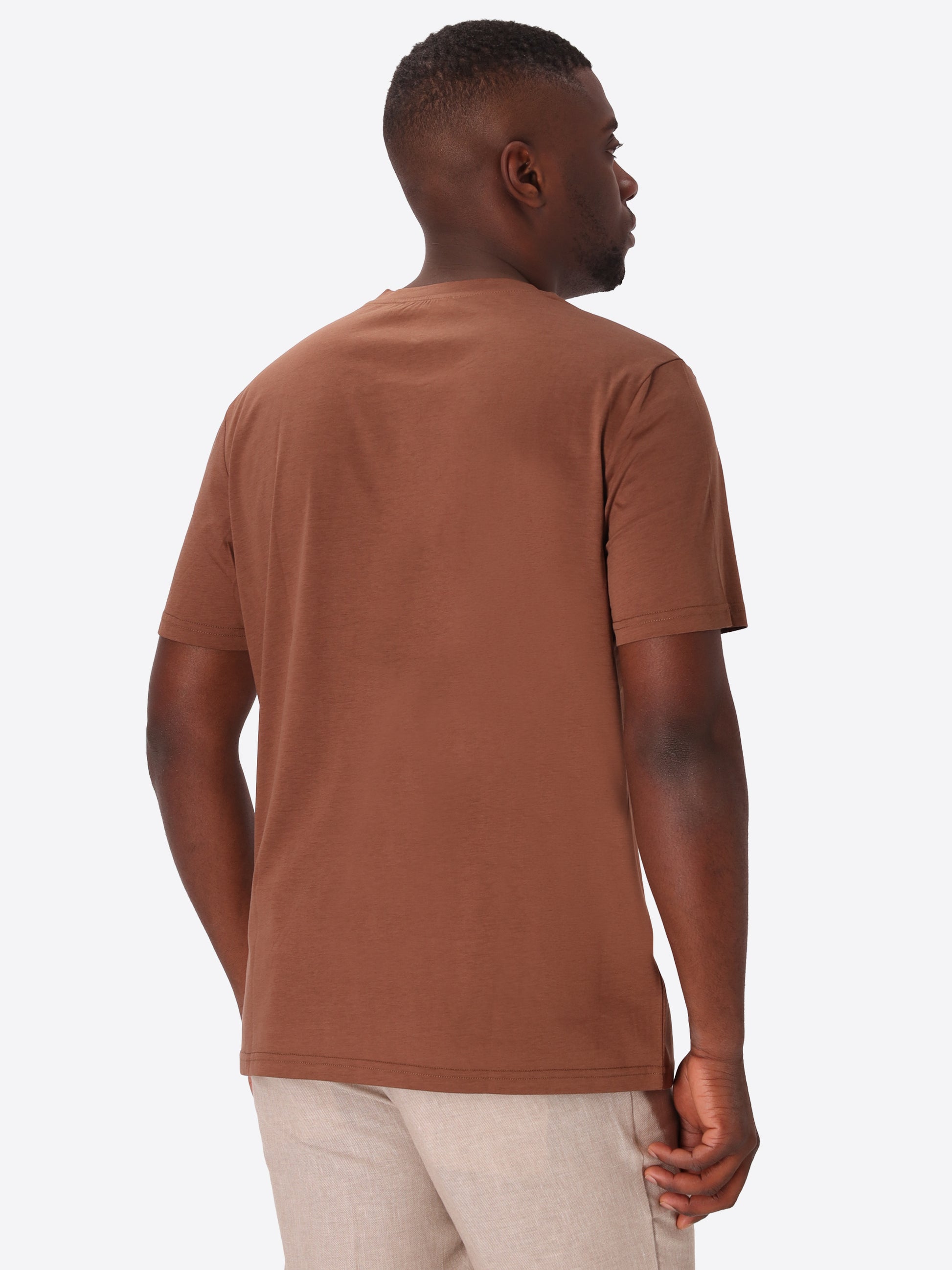 T-Shirt Menta In Fresh-Hand Cotton-Modal Fabric