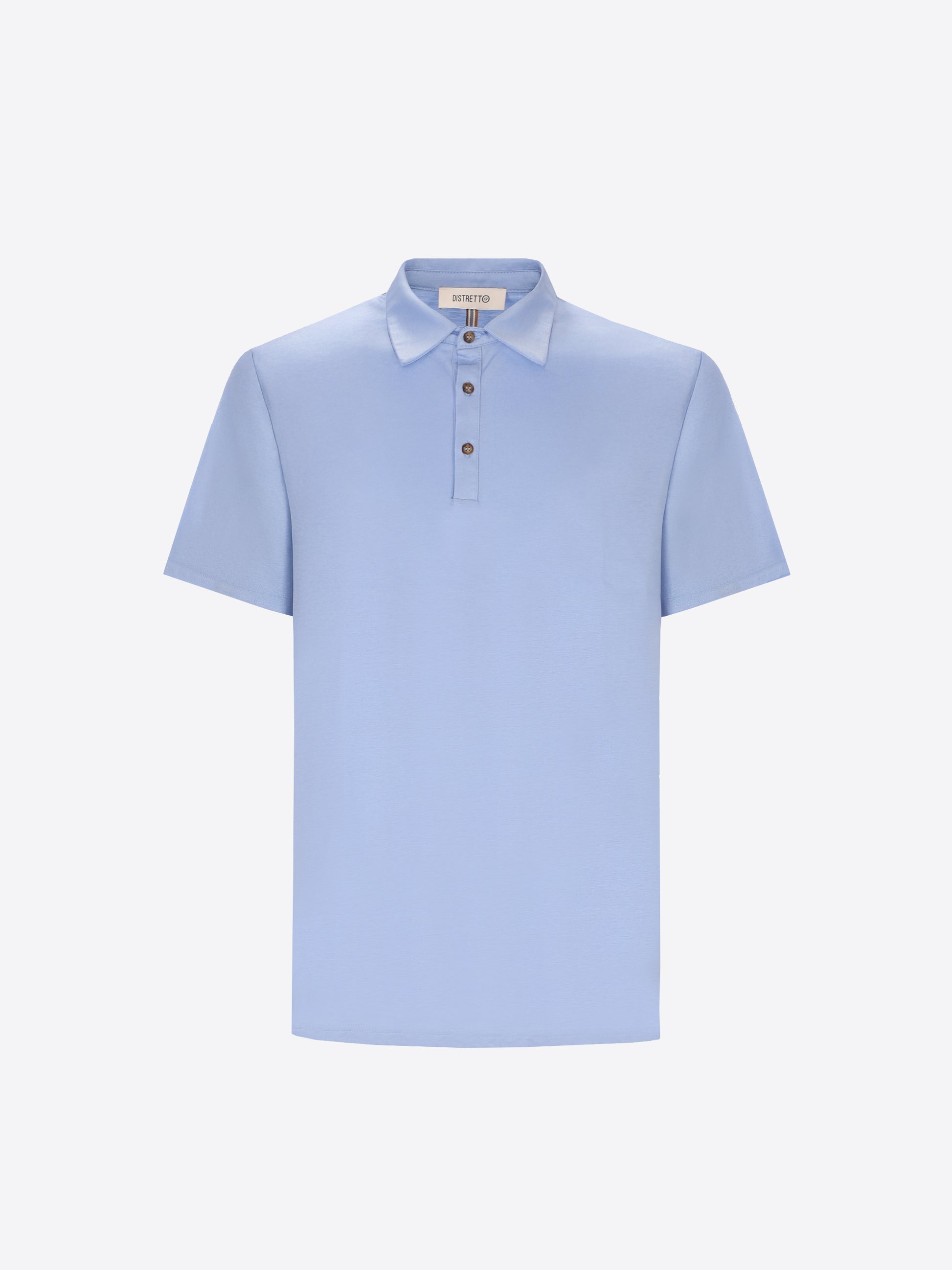 Menta Polo Aus Baumwolle-Modal Mit Frischem Griff