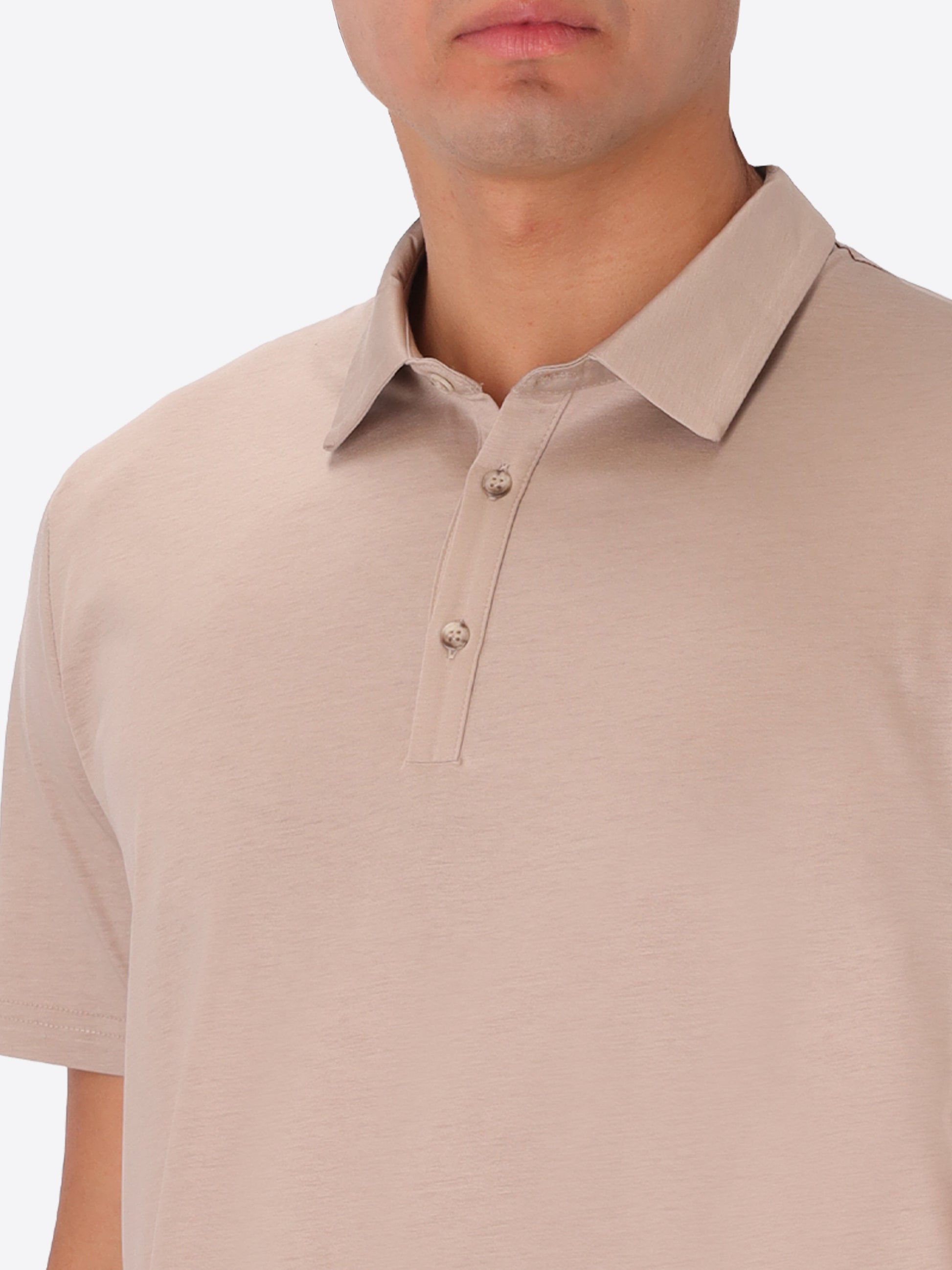 Menta Polo Aus Baumwolle-Modal Mit Frischem Griff