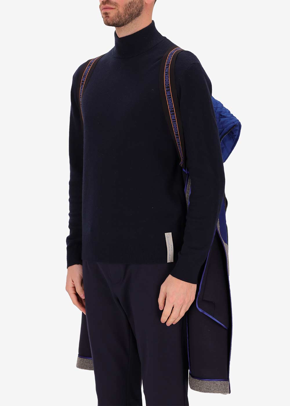Cappotto Carlos in Lana Cotta Stretch con Cappuccio Staccabile