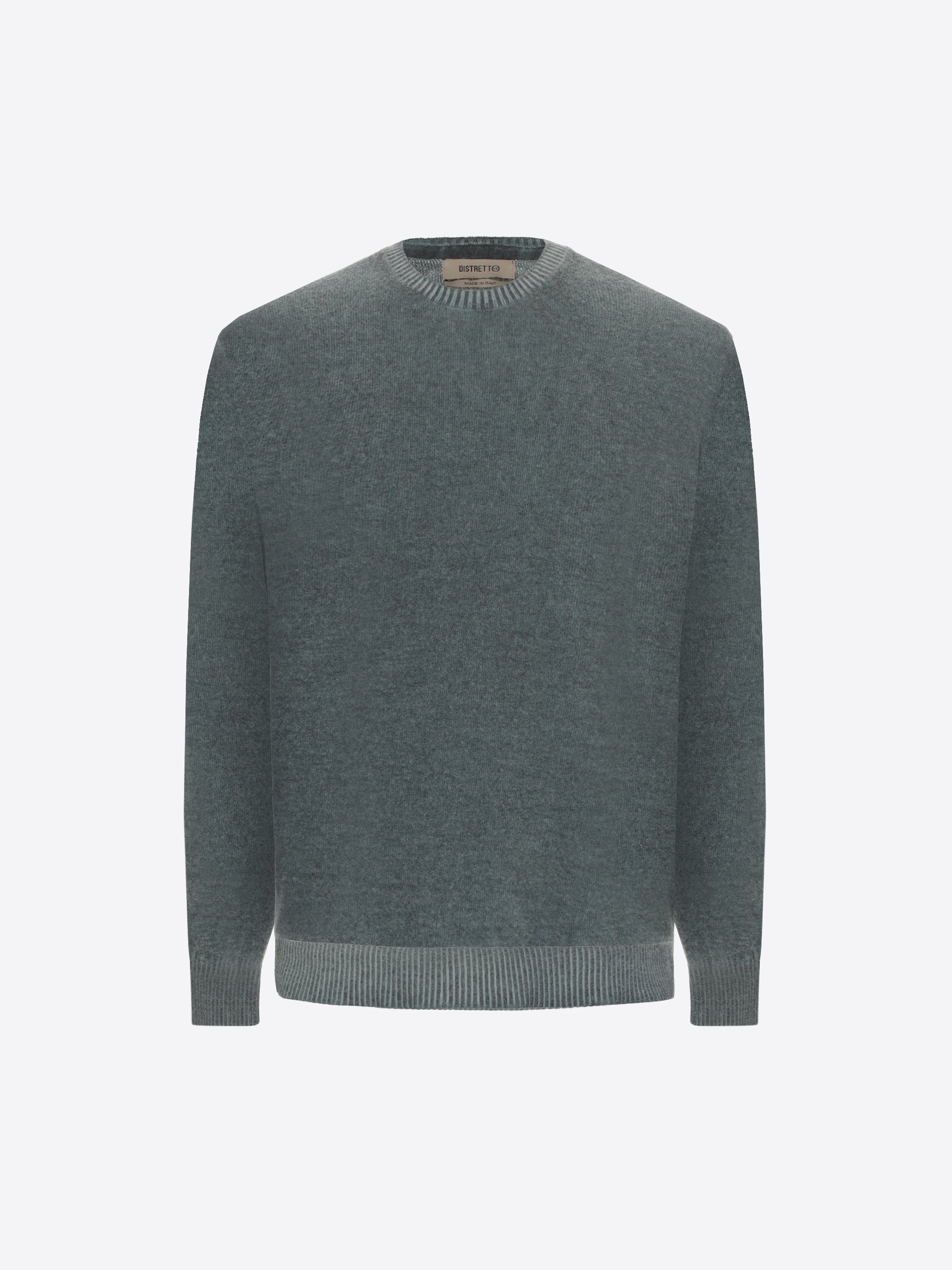 Distretto12 Petrol Blue Cashmere-Blend Sweater Canova - Product Still Life