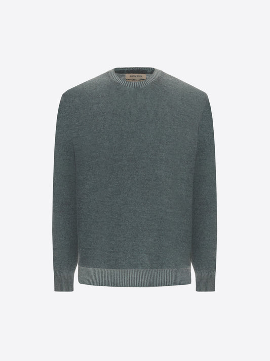 Distretto12 Petrol Blue Cashmere-Blend Sweater Canova - Product Still Life