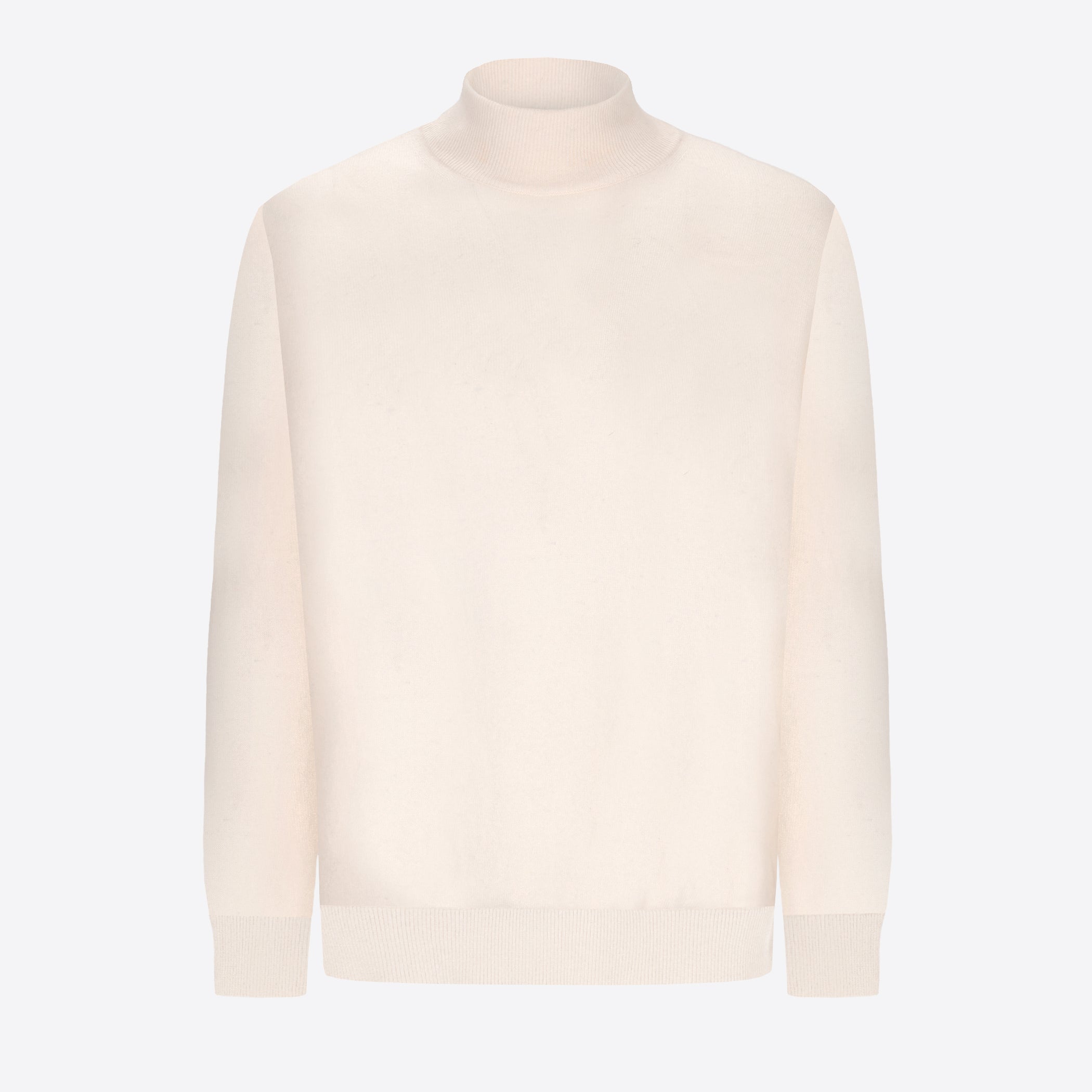 Distretto12 Cream Cashmere-Blend Turtleneck Sweater Michelangelo - Product Still Life