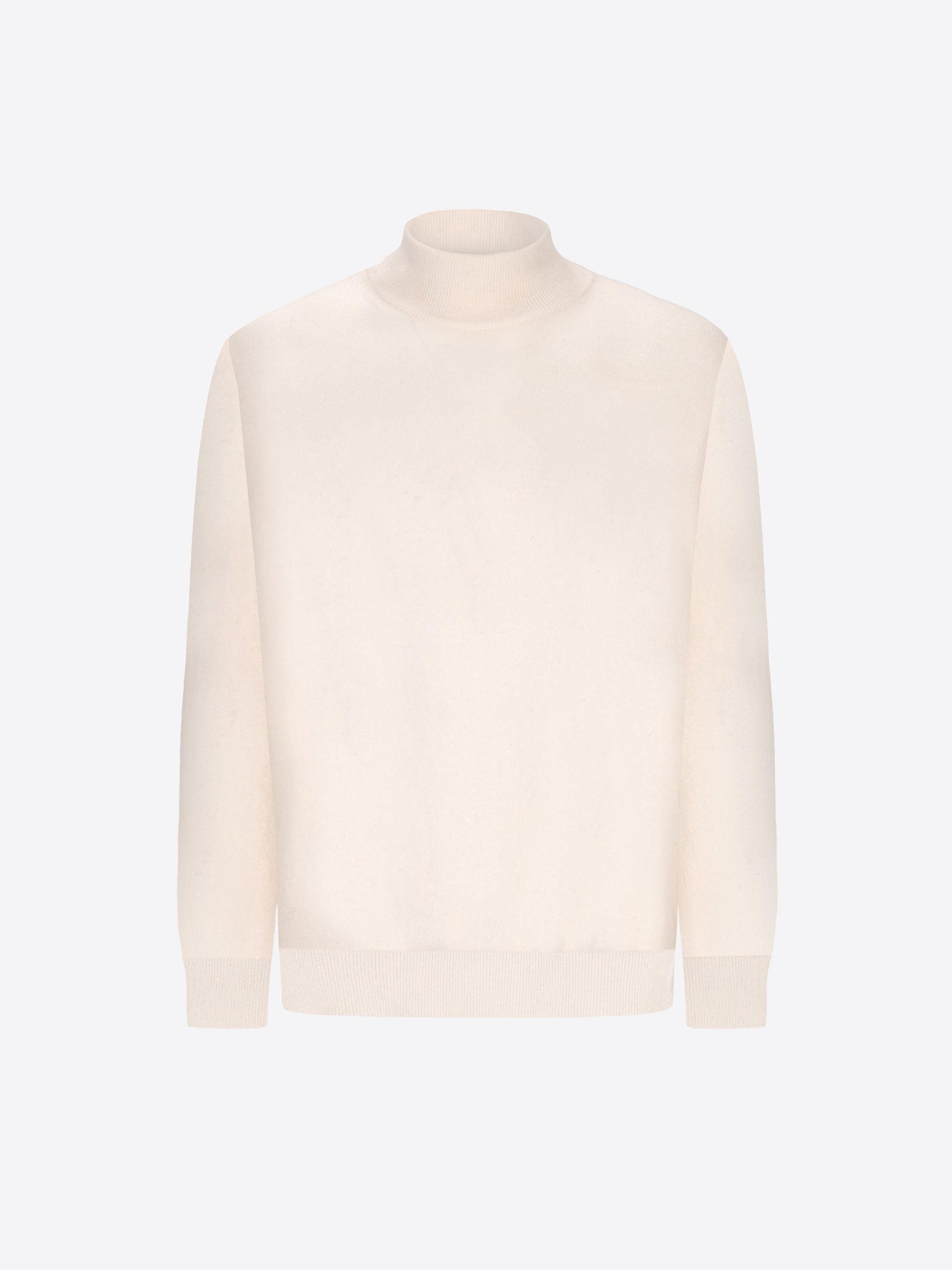 Distretto12 Cream Cashmere-Blend Turtleneck Sweater Michelangelo - Product Still Life