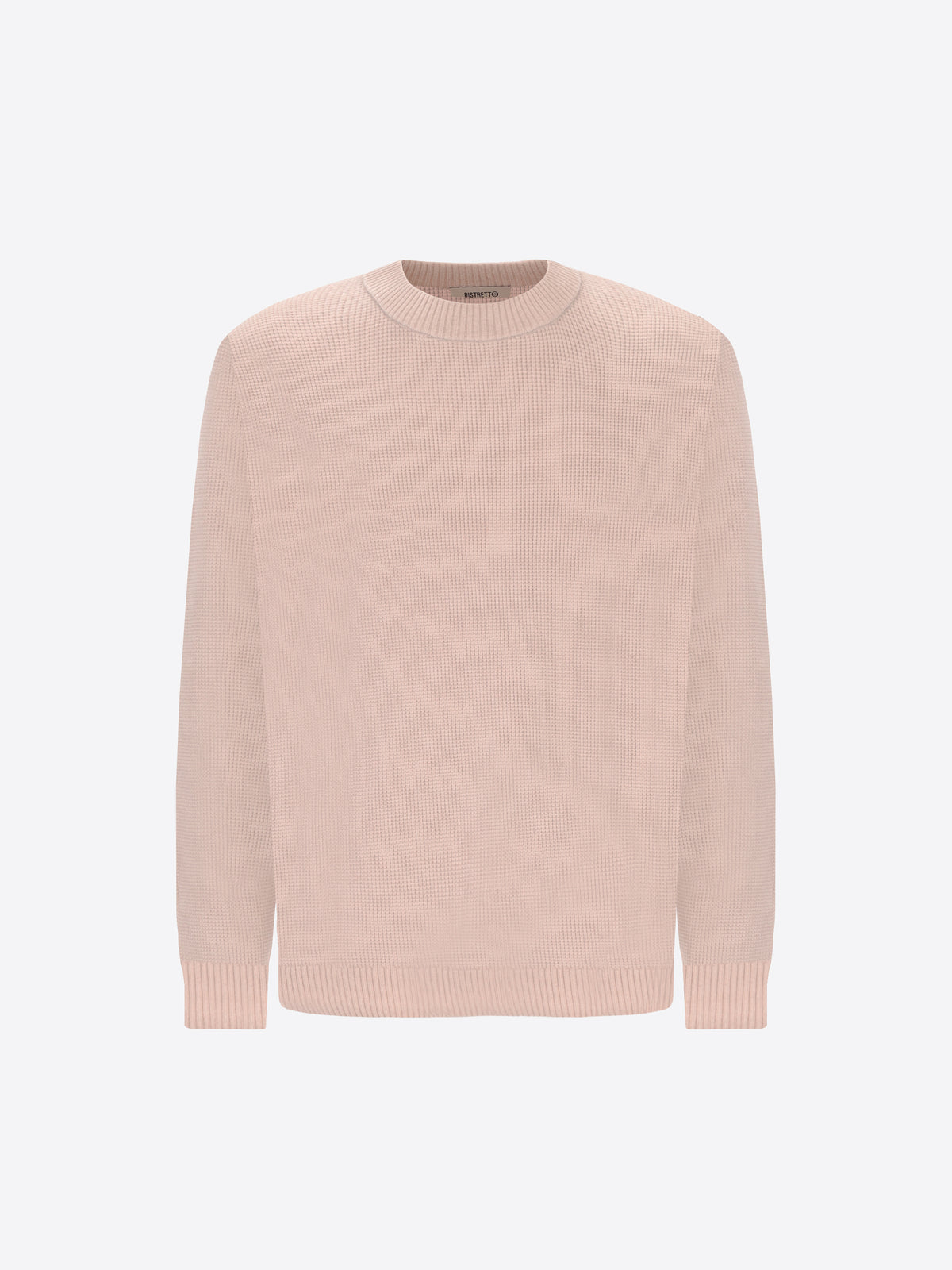 Distretto12 Off White Chenille-Knit Micro-Check Technical Sweater Brid - Product Still Life