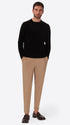 Black Chenille-Knit Technical Sweater Blas - Model Full Body Shot