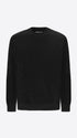 Distretto12 Black Chenille-Knit Technical Sweater Blas - Product Still Life