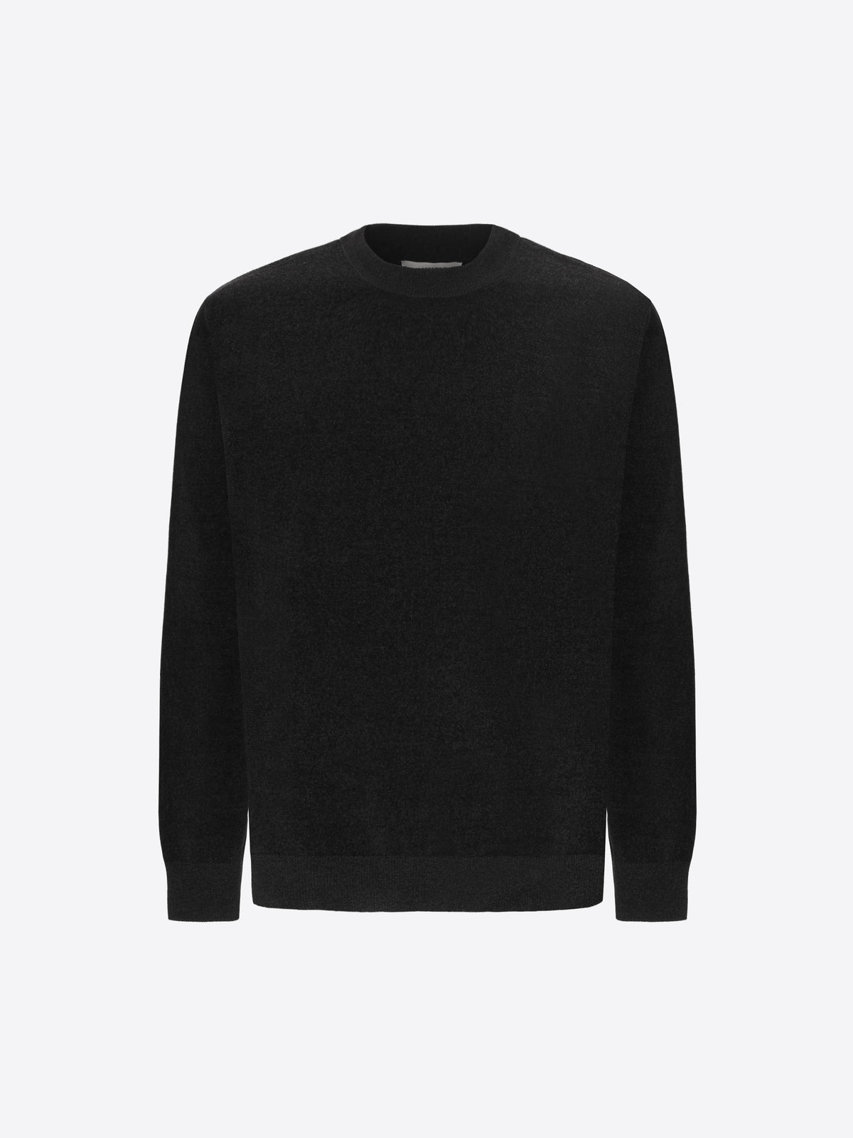 Distretto12 Black Chenille-Knit Technical Sweater Blas - Product Still Life