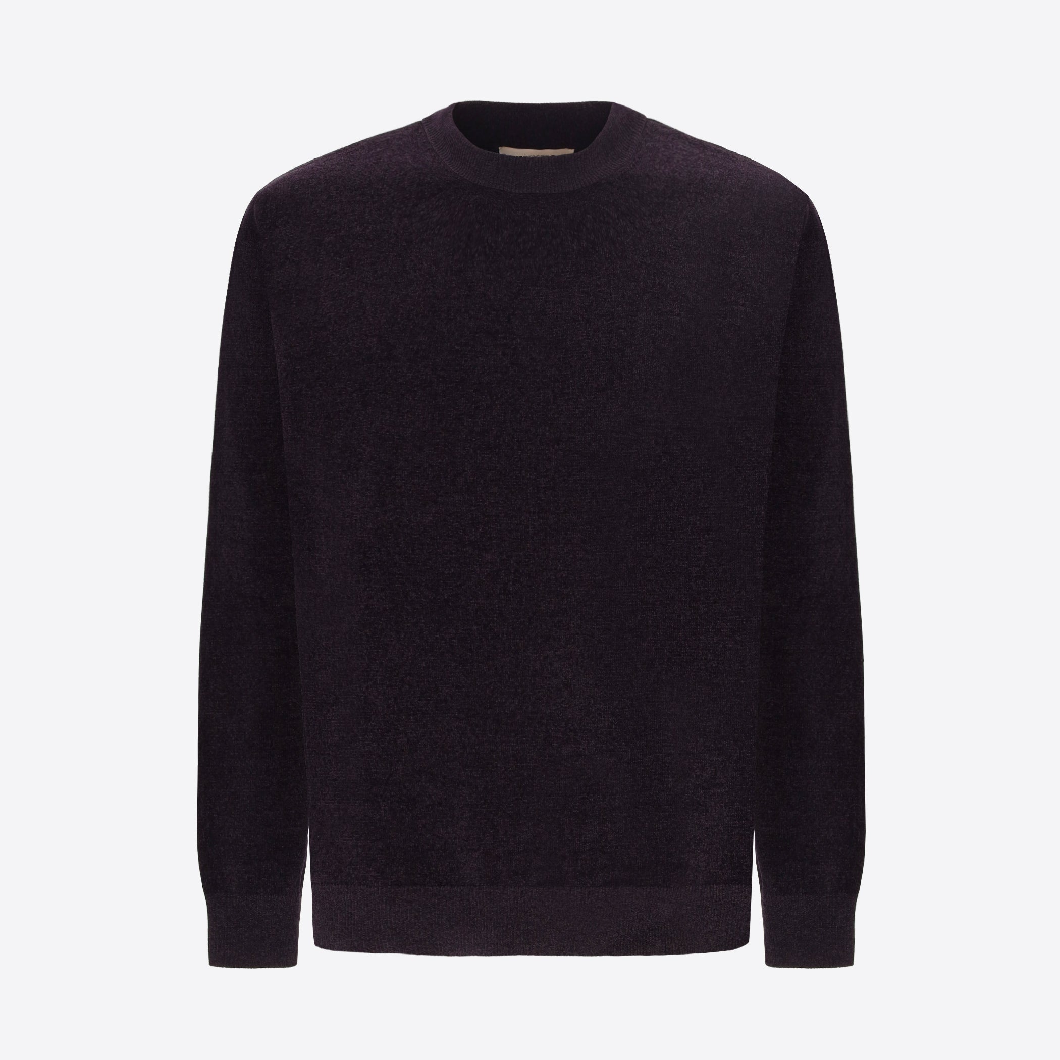 Distretto12 Blue Chenille-Knit Technical Sweater Blas - Product Still Life