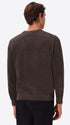 Charcoal Chenille-Knit Technical Sweater Blas - Model Back View