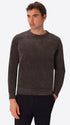 Charcoal Chenille-Knit Technical Sweater Blas - Model Front View
