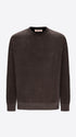 Distretto12 Charcoal Chenille-Knit Technical Sweater Blas - Product Still Life