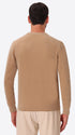 Dove Grey Chenille-Knit Technical Sweater Blas - Model Back View