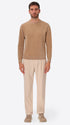 Dove Grey Chenille-Knit Technical Sweater Blas - Model Full Body Shot