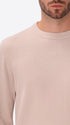 Off White Chenille-Knit Technical Sweater Blas - Close-Up Of The Collar