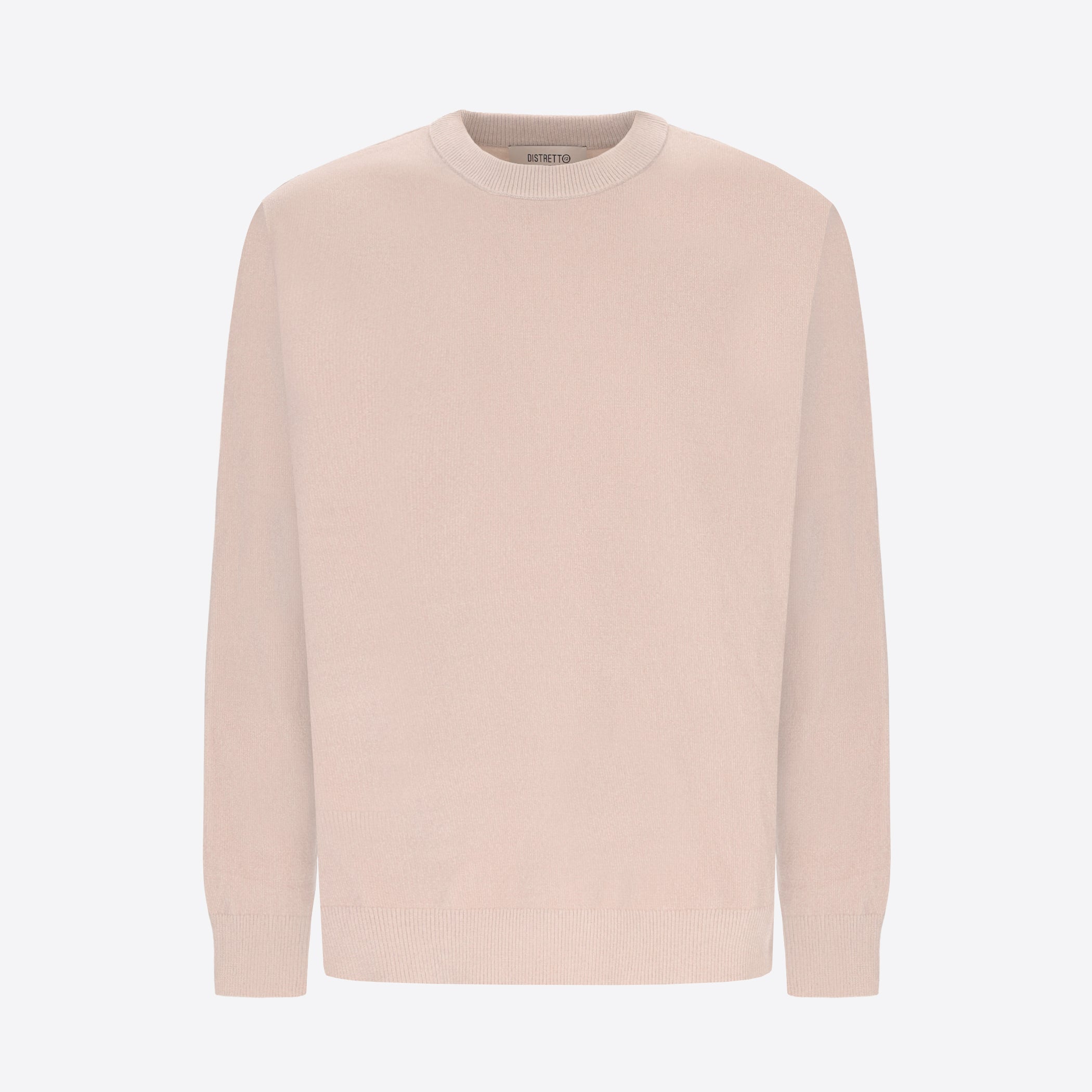 Distretto12 Off White Chenille-Knit Technical Sweater Blas - Product Still Life