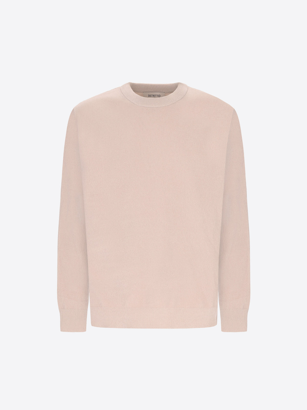 Distretto12 Off White Chenille-Knit Technical Sweater Blas - Product Still Life